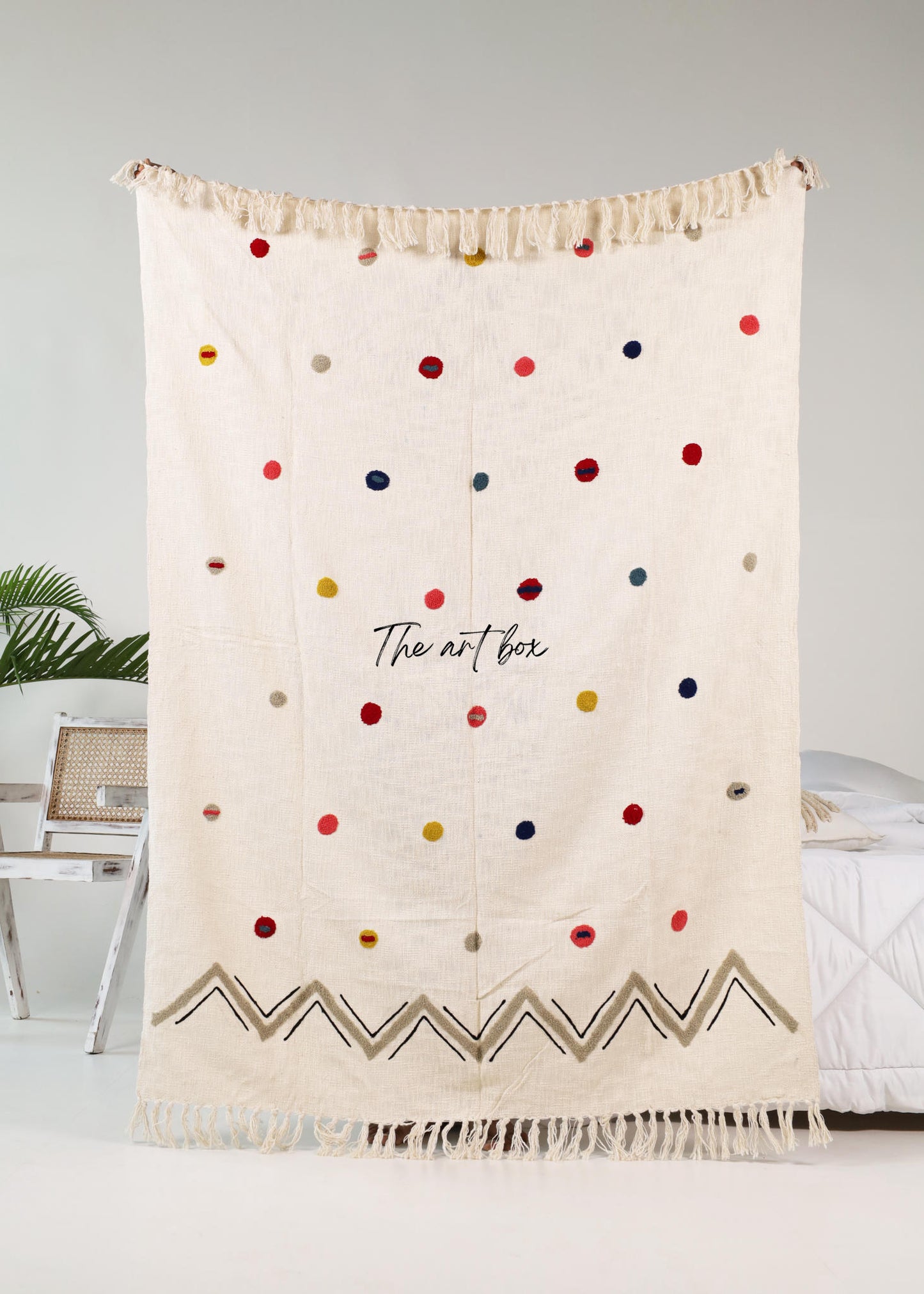 Beautiful Embroidered Throw