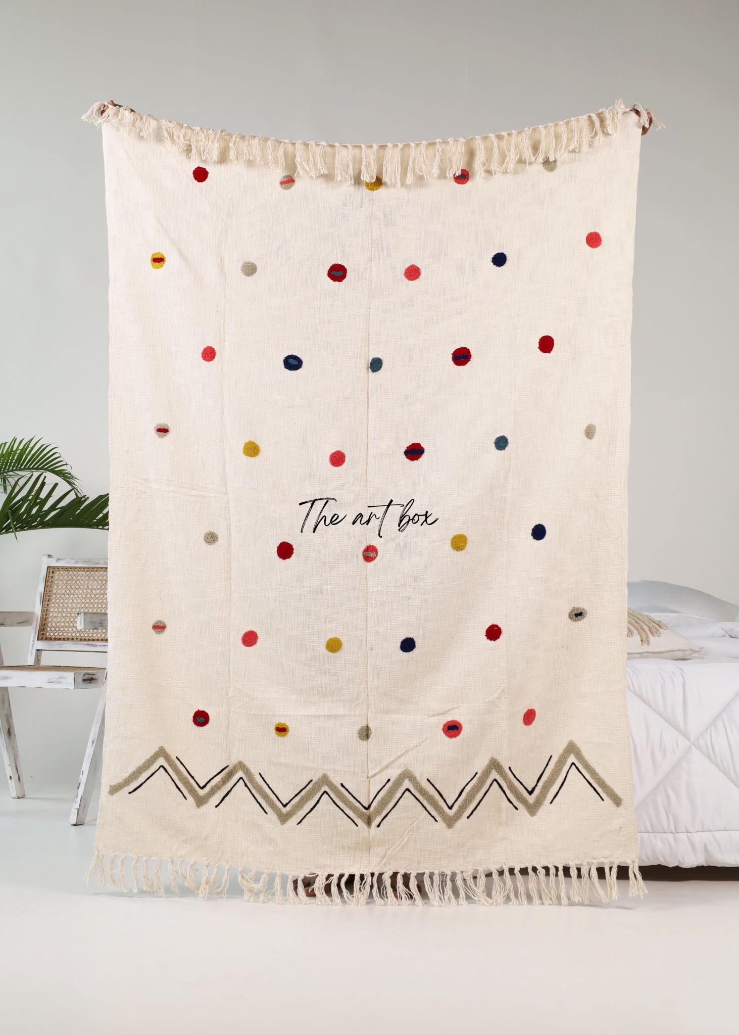 Beautiful Embroidered Throw