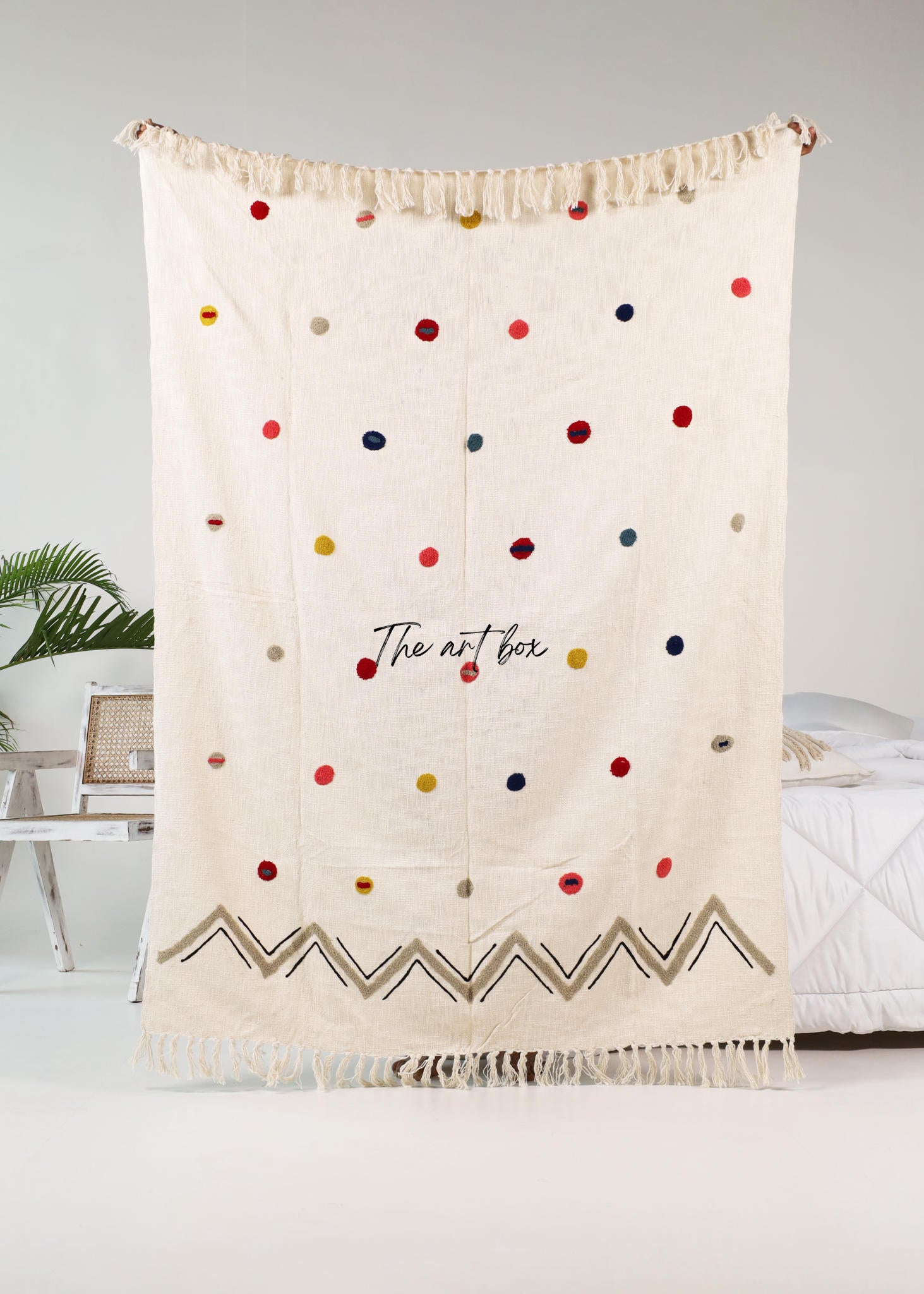 Beautiful Embroidered Throw