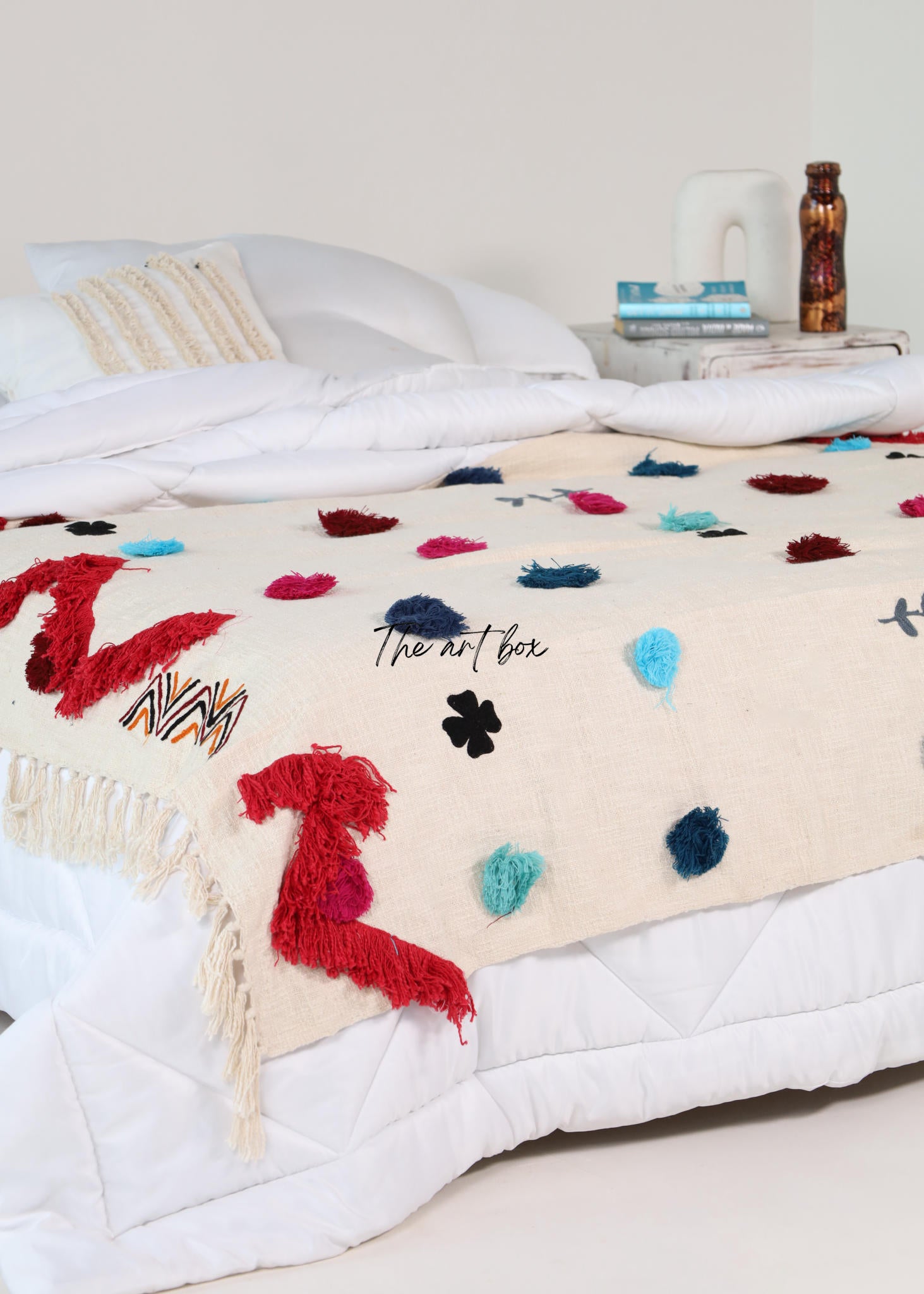 Decorative Bedding Embroidered Throw