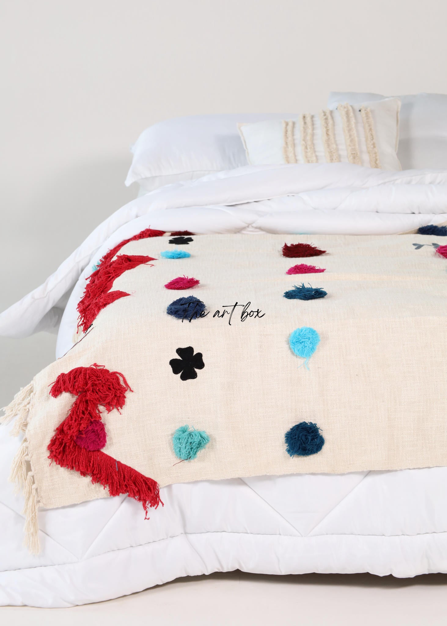 Decorative Bedding Embroidered Throw