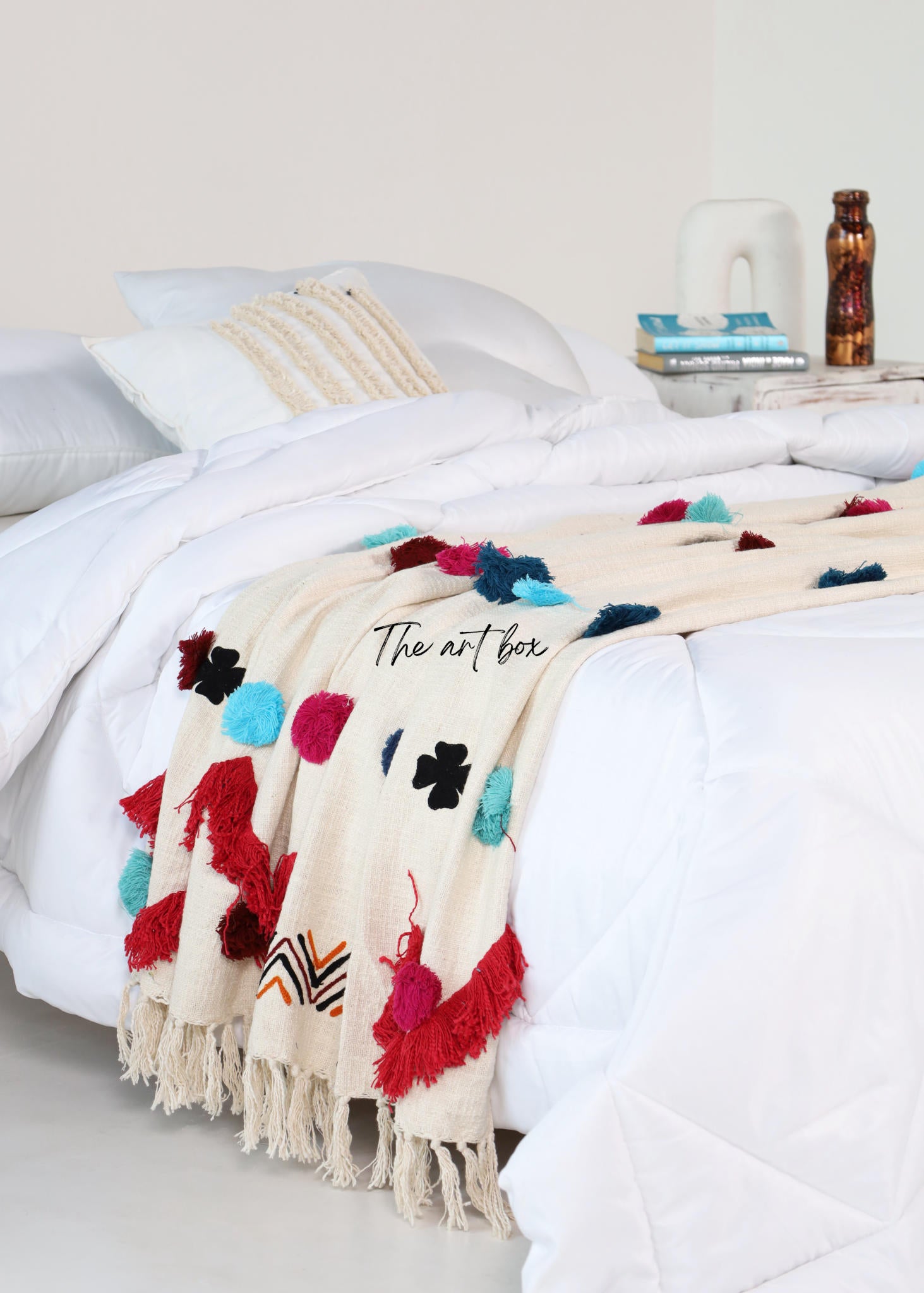 Decorative Bedding Embroidered Throw