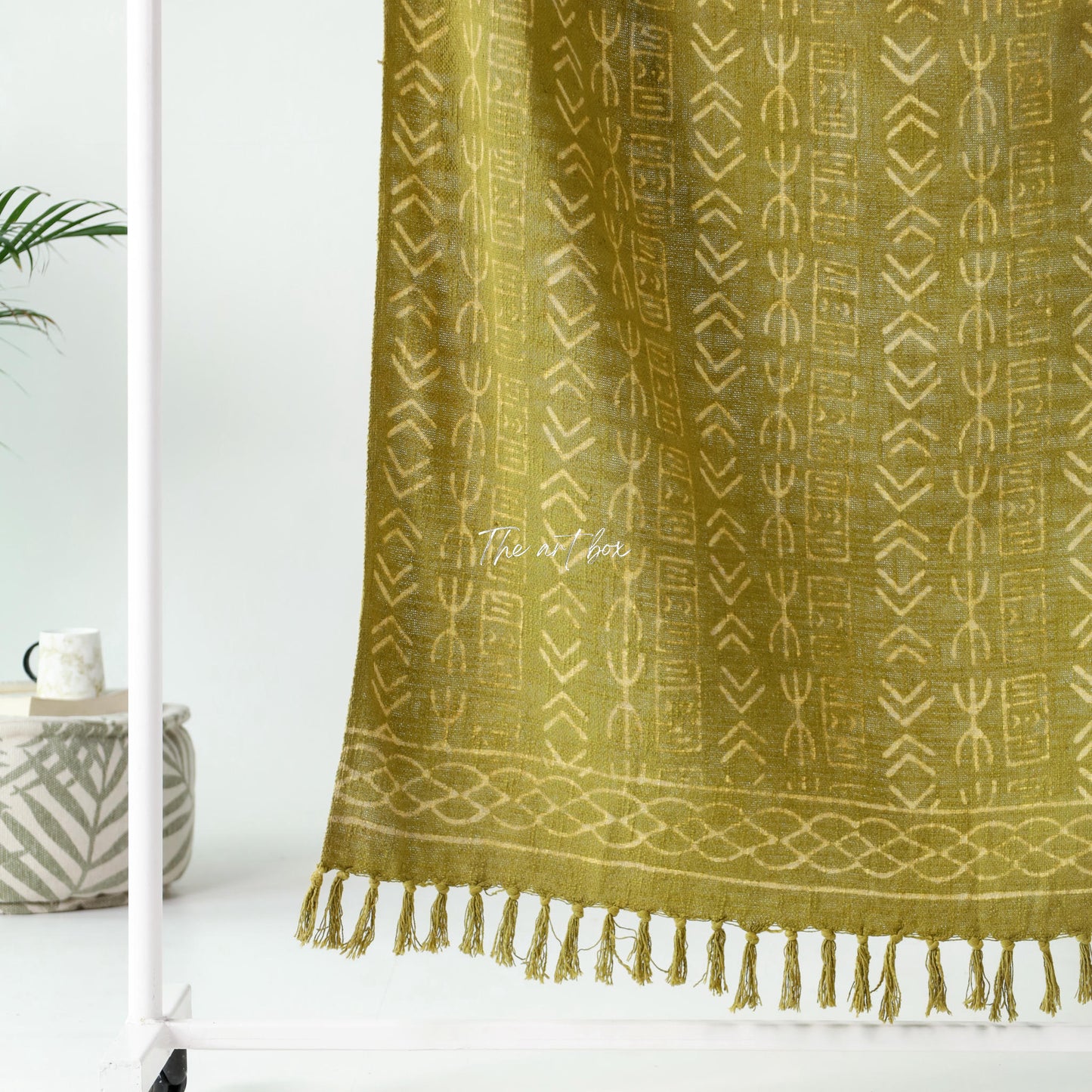 Mud Cloth Green Daabu Print Throw