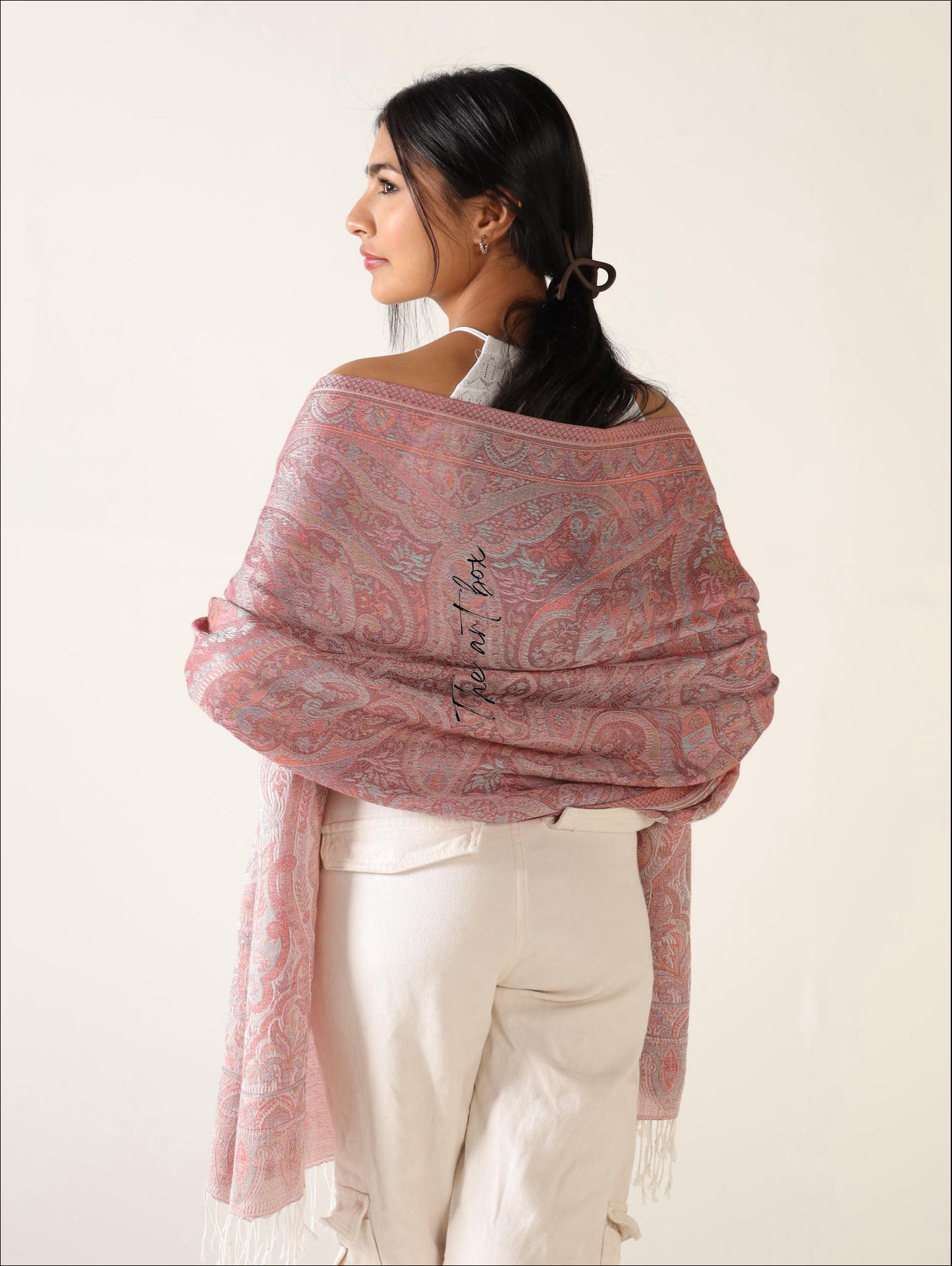 Evening Glamour: Cashmere Feel Pashmina Scarf for Dresses