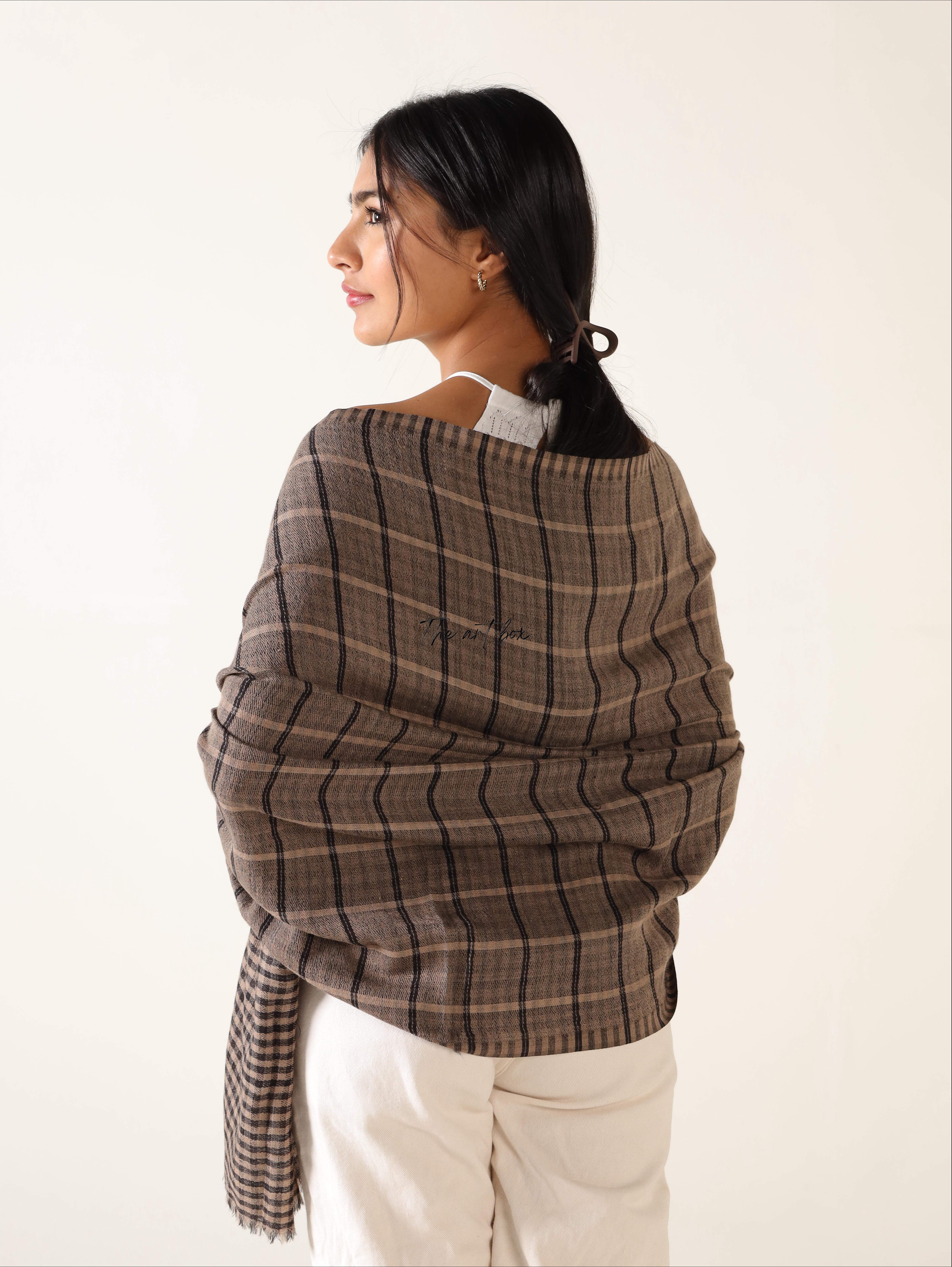 Reversible Plaid Scarf Shawl Your Everyday Cashmere Feel