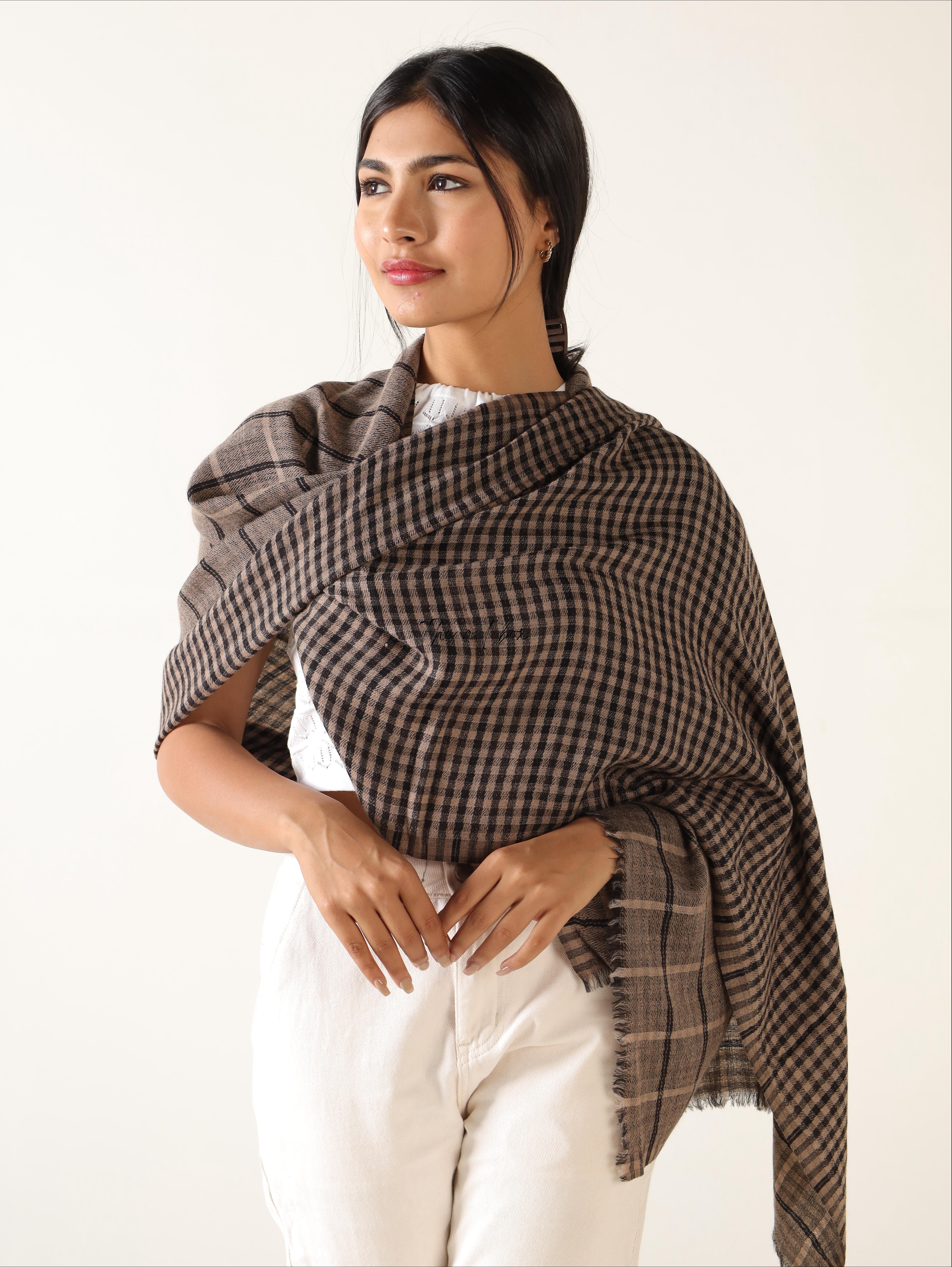 Reversible Plaid Scarf Shawl Your Everyday Cashmere Feel