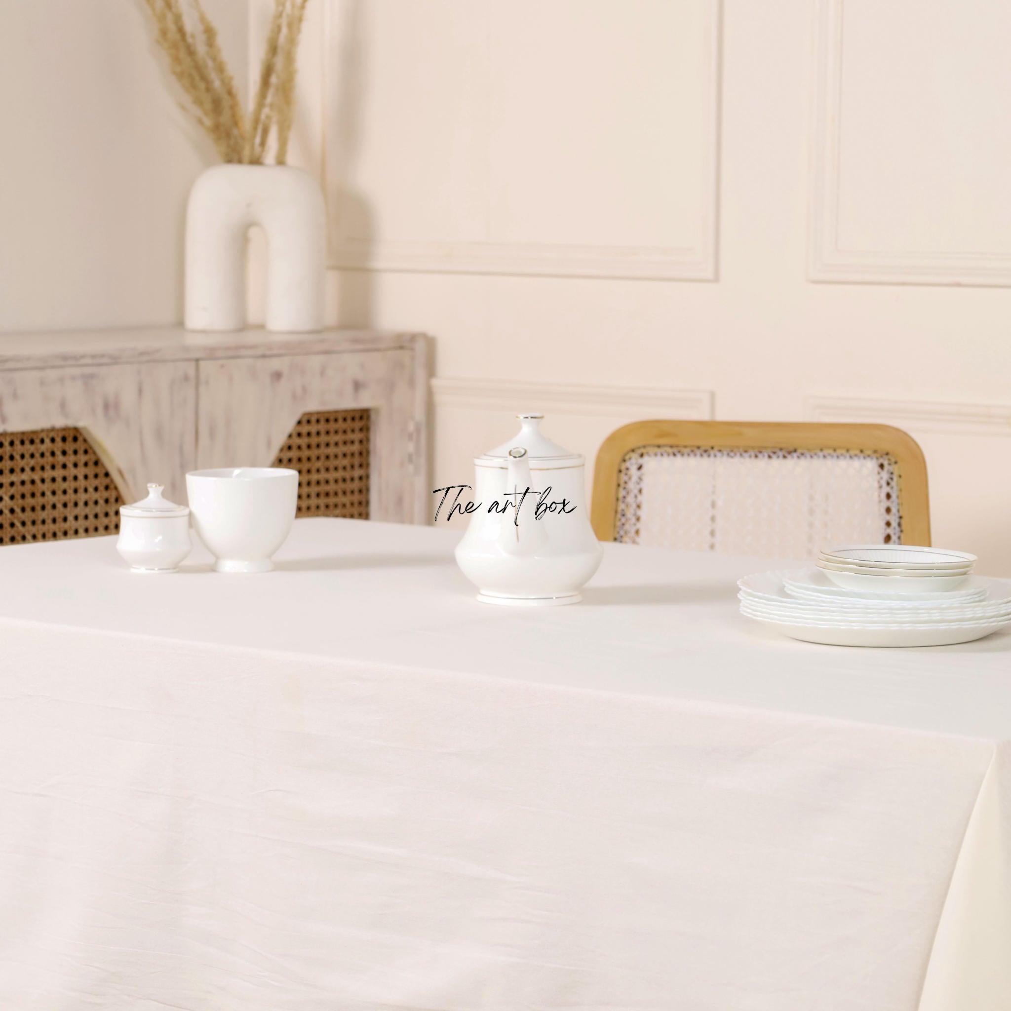 White Table Covers for Your Dining, Living Room