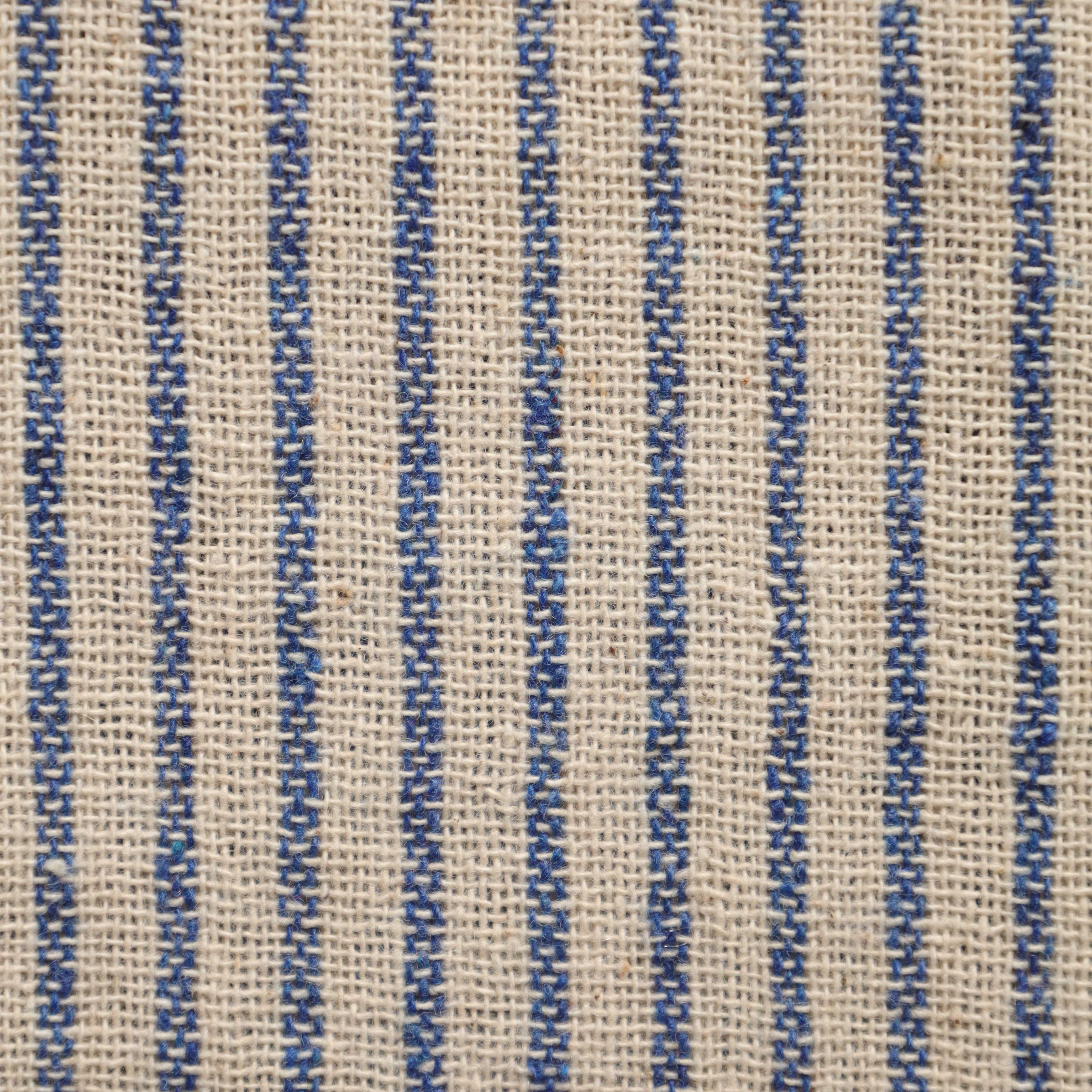 Blue Striped Premium Cotton Woven Fabric By The Yard