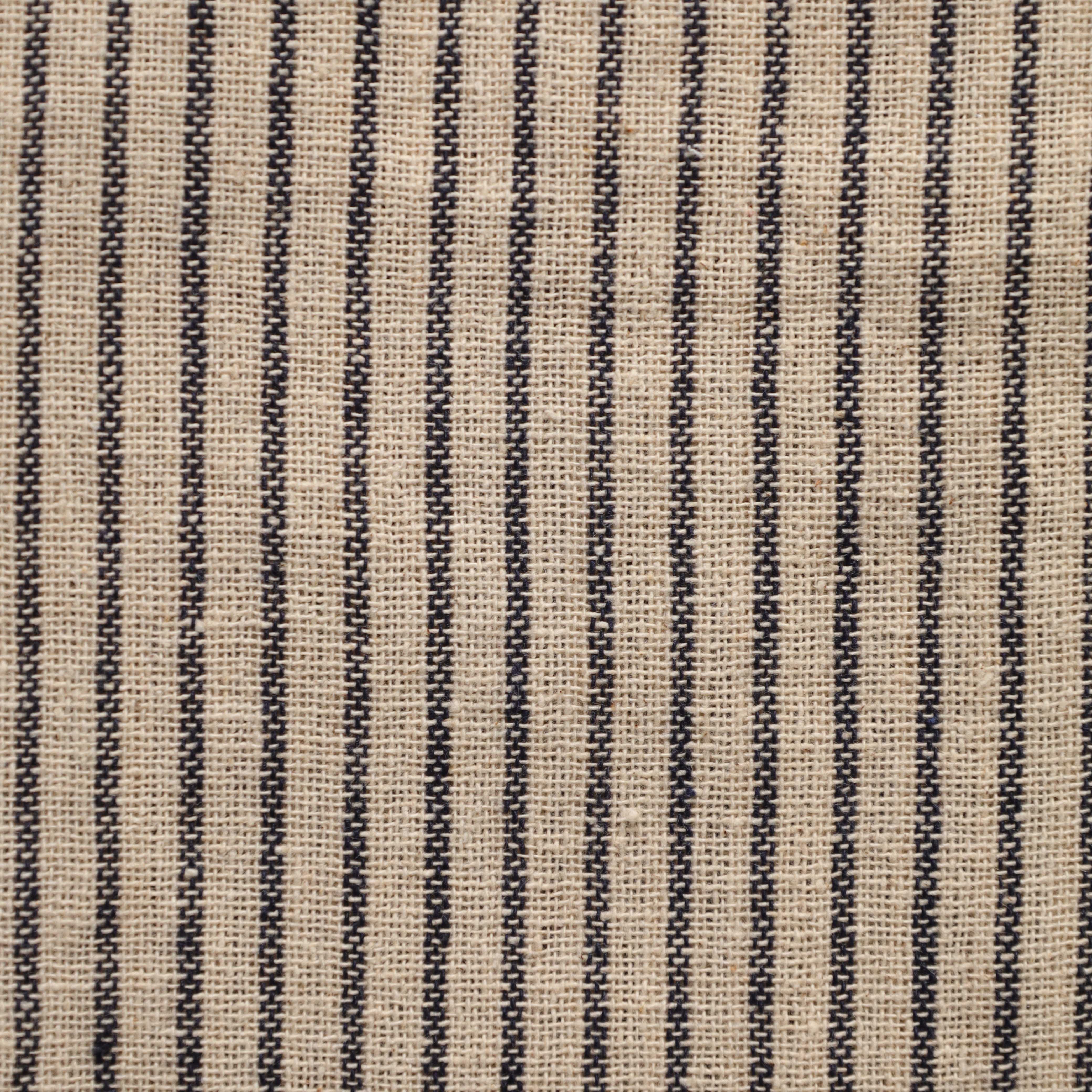 Black Striped Premium Cotton Woven Fabric By The Yard