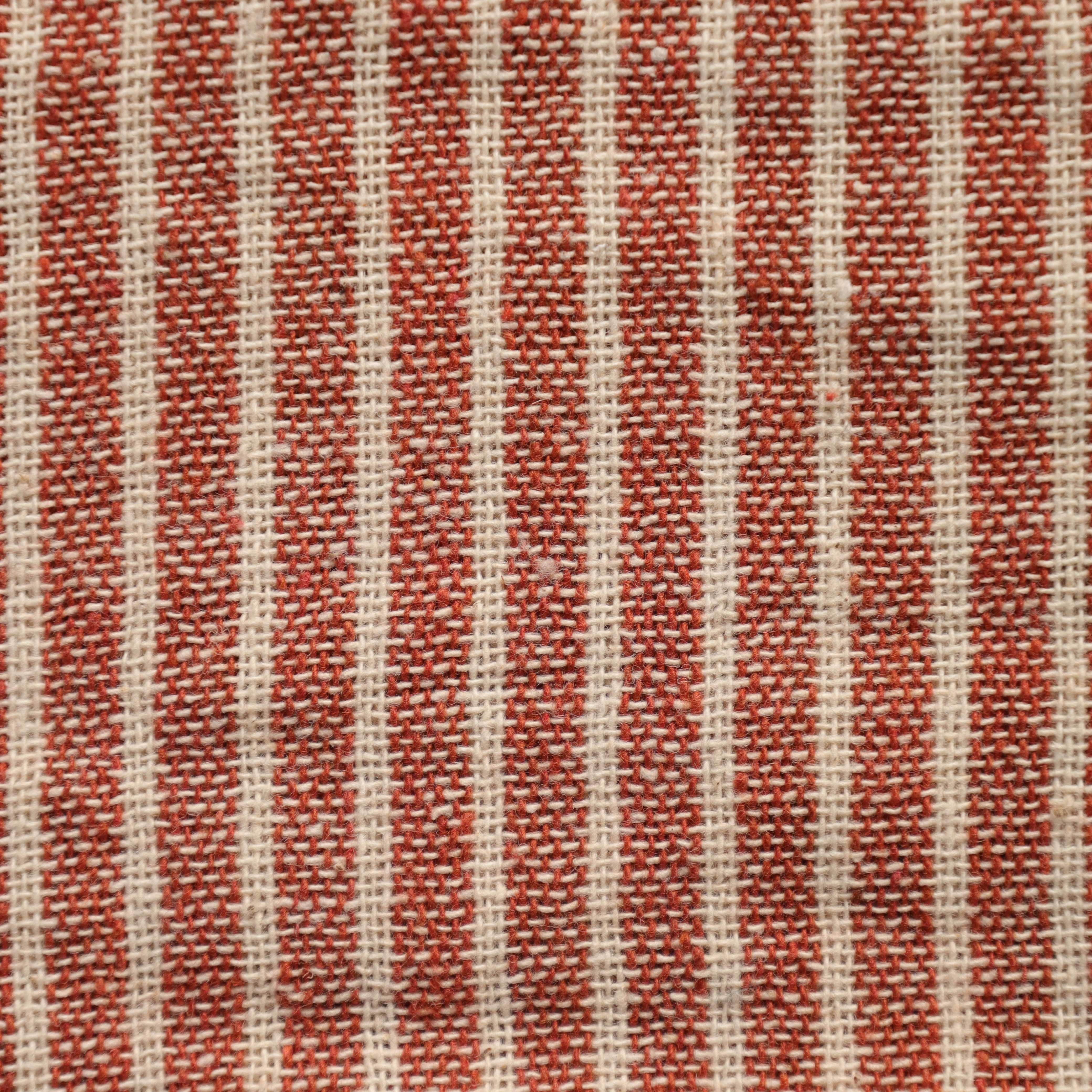 Brown Striped Premium Cotton Woven Fabric By The Yard