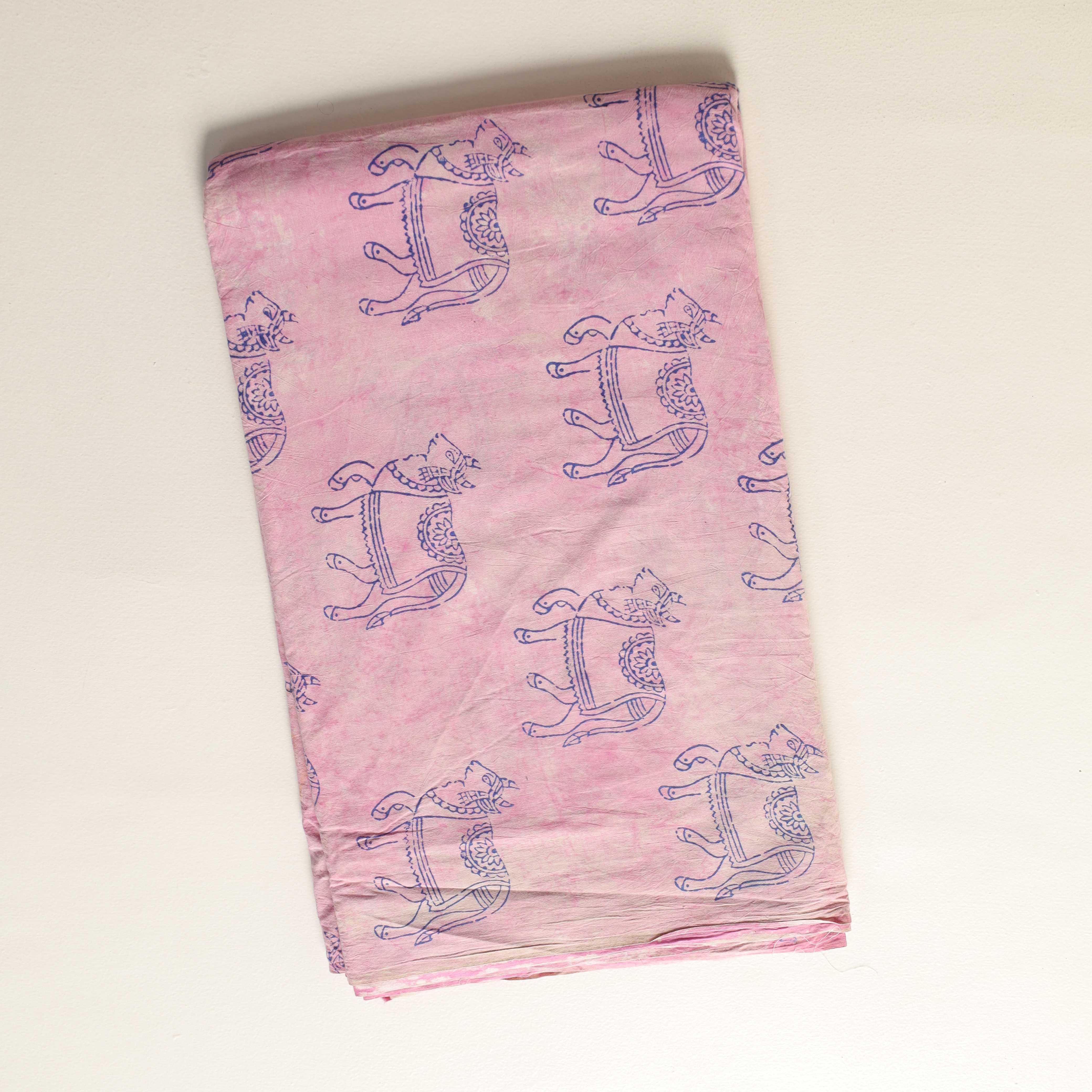 Artisan Indigo Hand Block Printed Cotton Fabric - Heritage Floral Burst