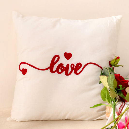 Romantic Embroidered Cushion Covers - Celebrate Love This Valentine's
