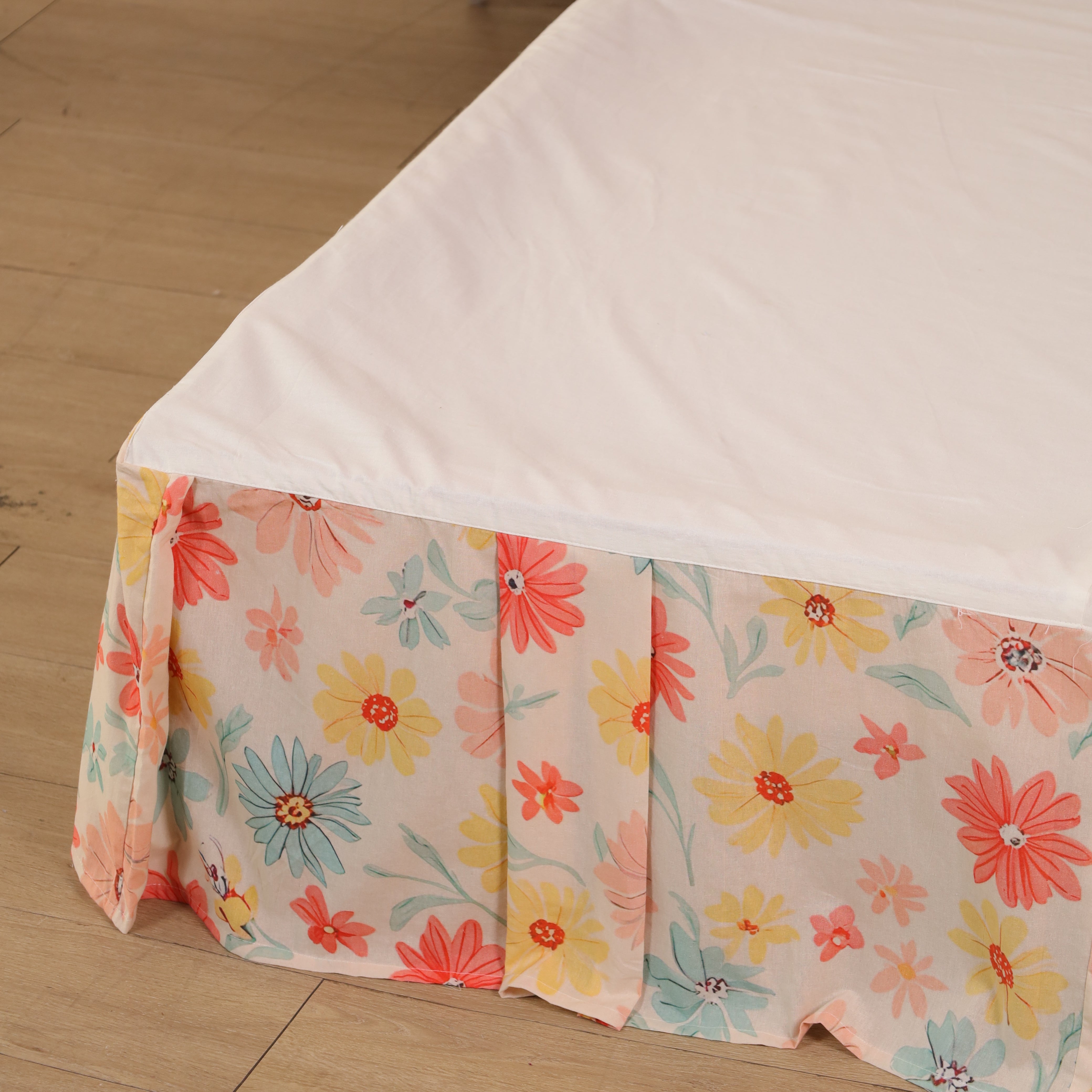Imperial Solid Velvet Tailored Bed Skirt – Luxury Royal Crimson Split Corner Bed Valance with Ties