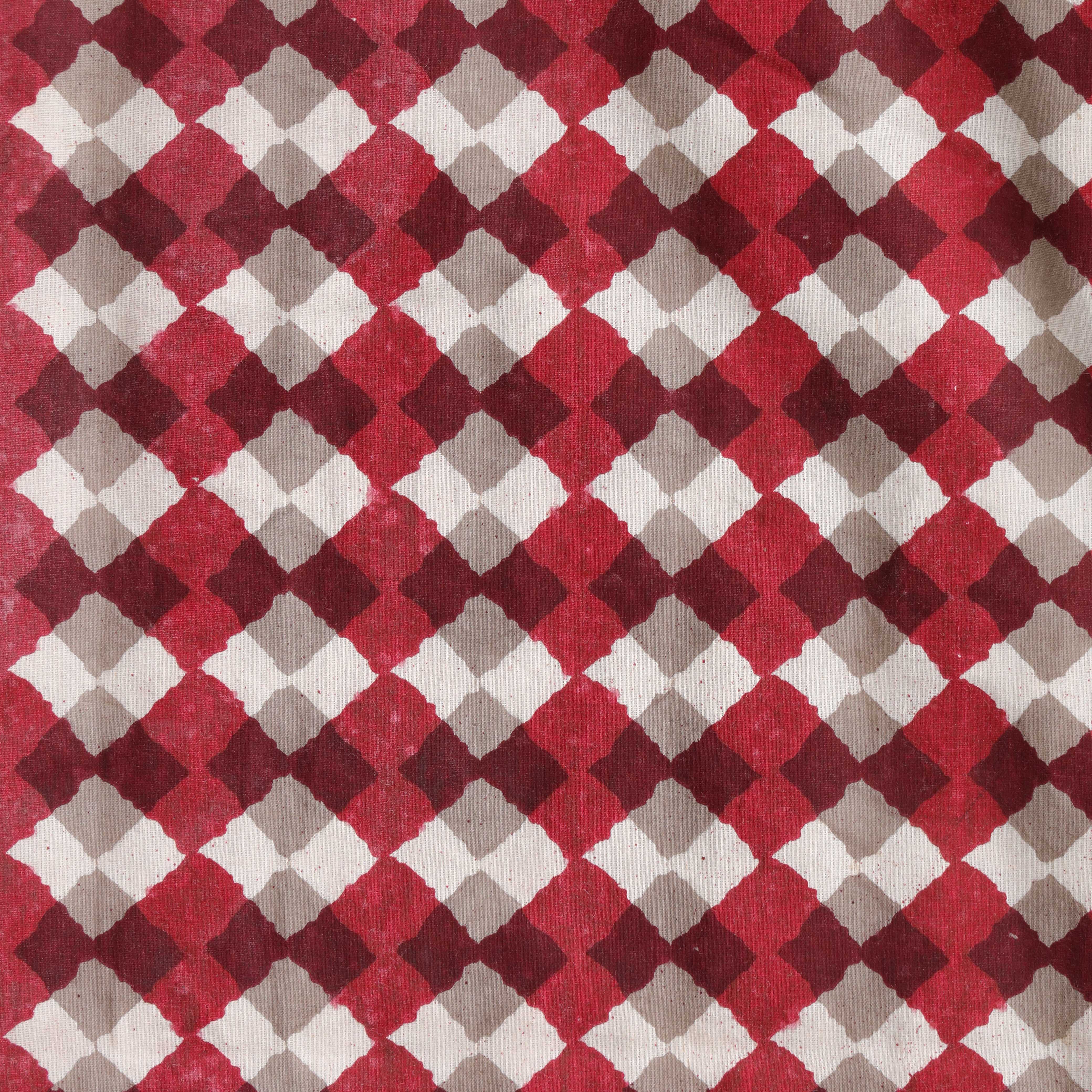 Crimson & Slate Harlequin Premium Screen Printed Cotton Fabric