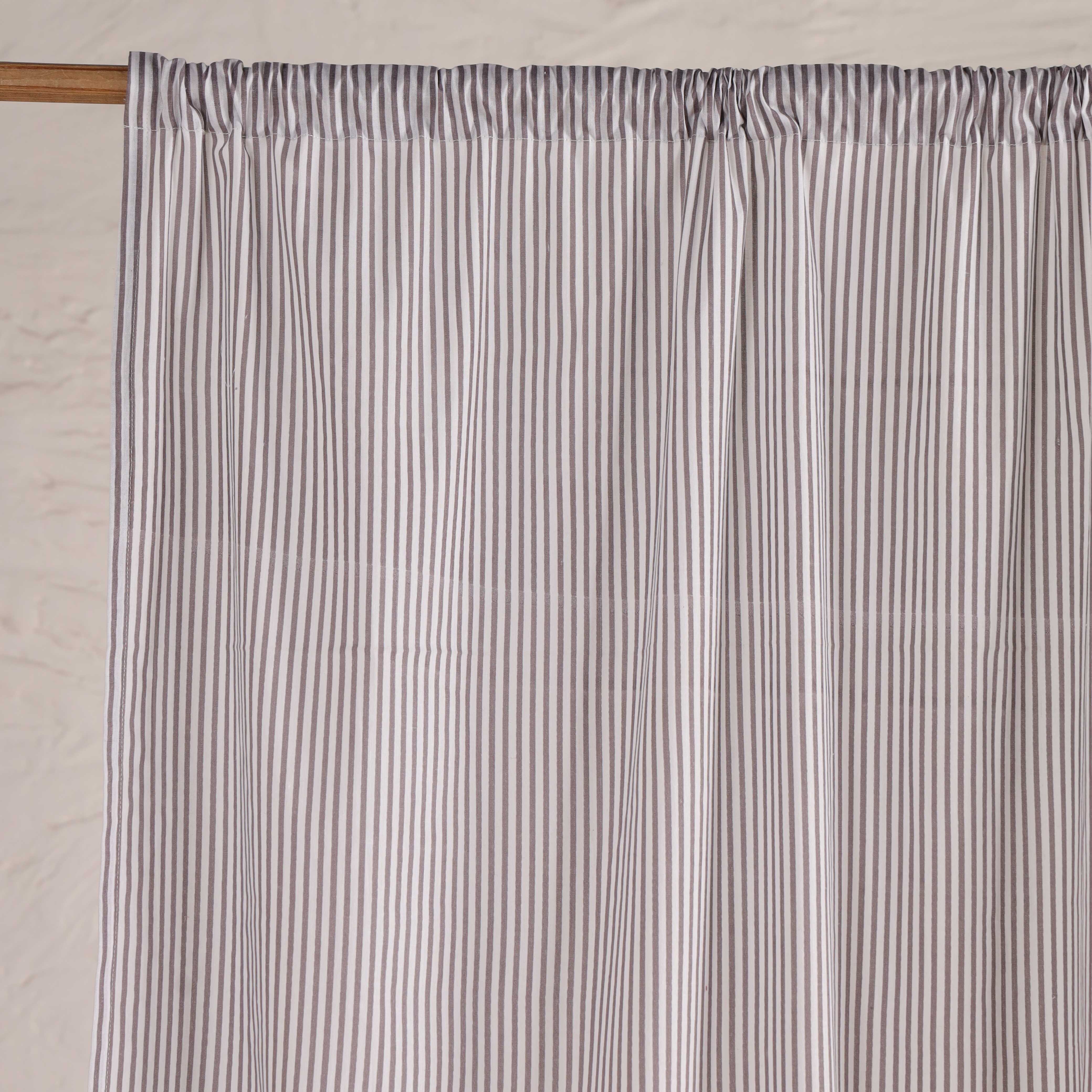 Premium 100% Cotton Floral Print Curtain - Single Panel - Elegant Orange Flower Motif Window Treatment for Living Room & Bedroom