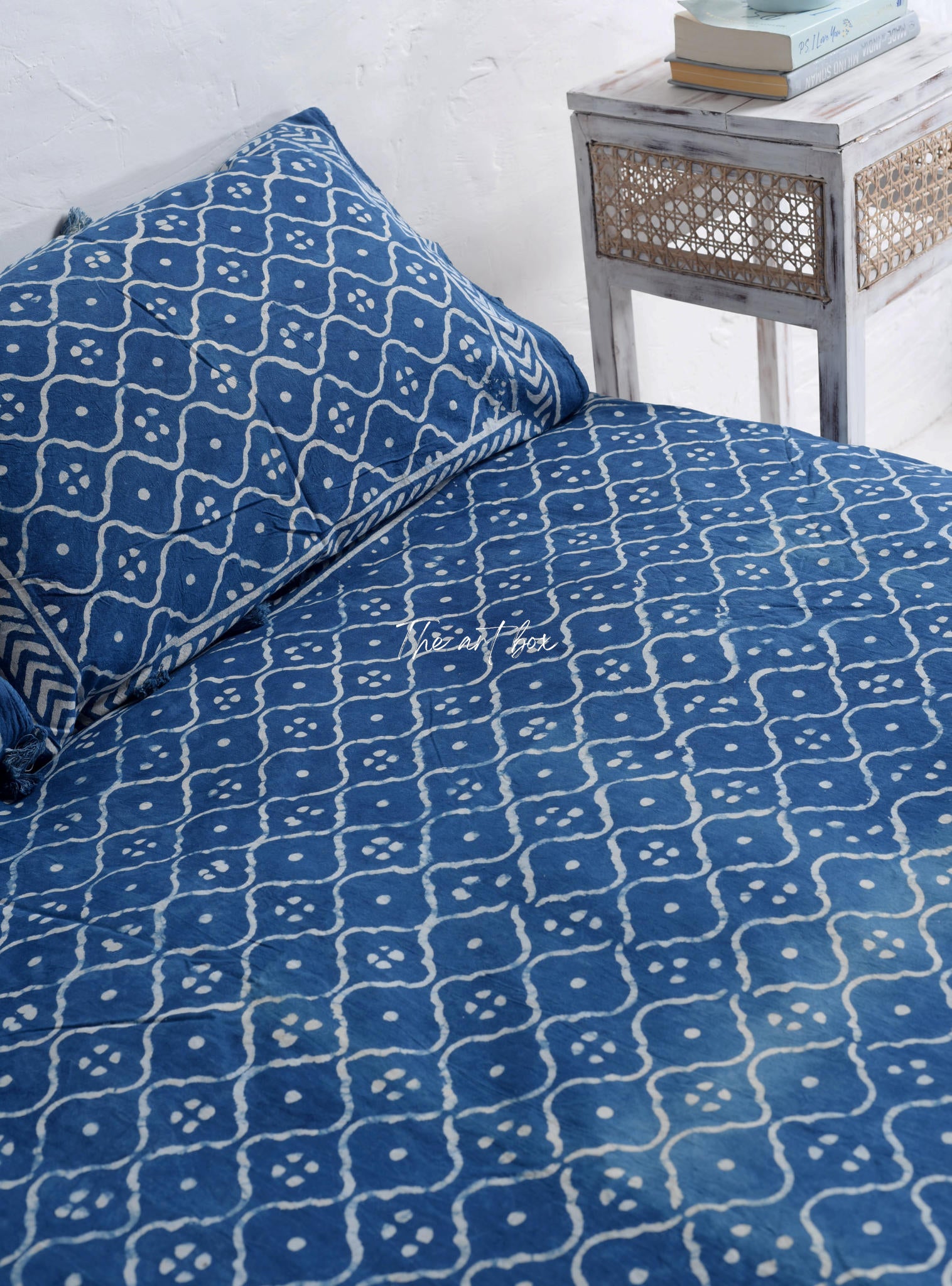 Handmade Reversible Block Printed Bedsheet and Pillow Set