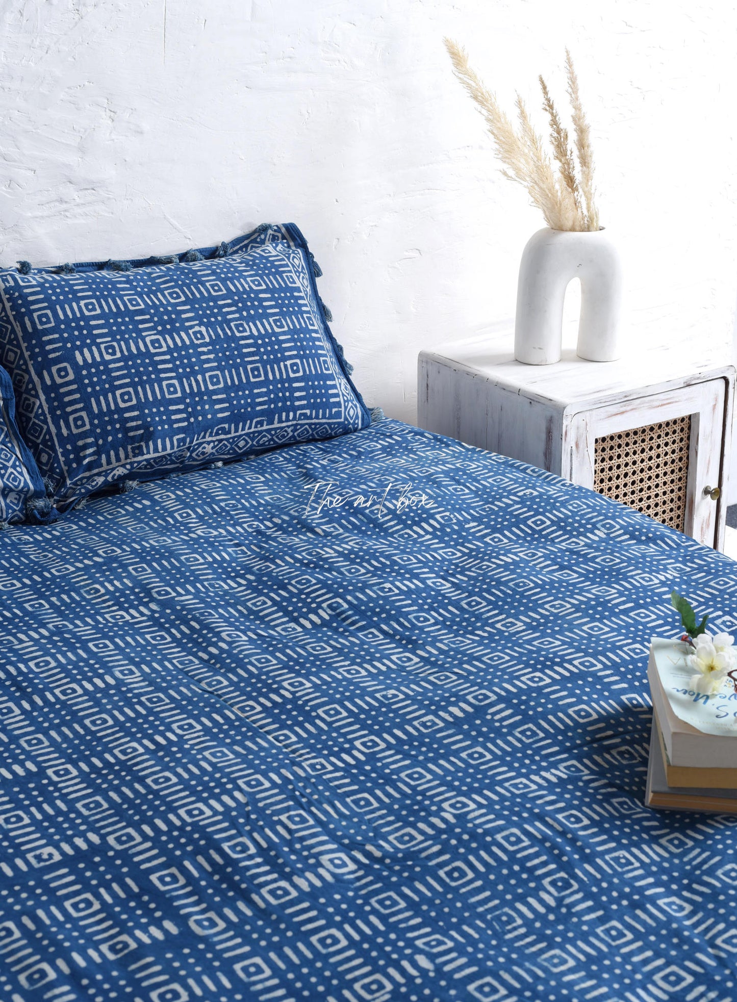 Premium Quality Block Printed Bedsheet and Pillow Set