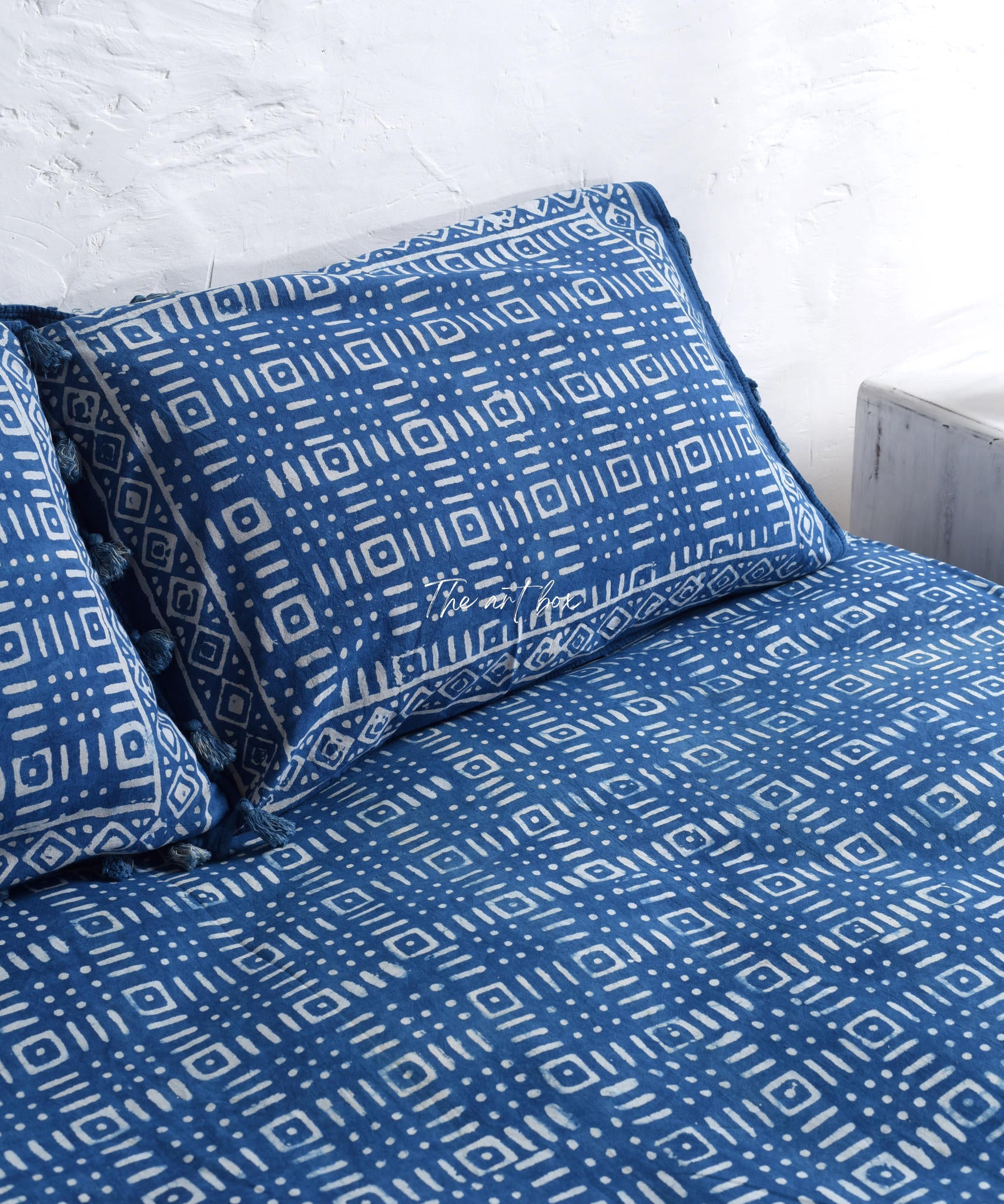 Premium Quality Block Printed Bedsheet and Pillow Set