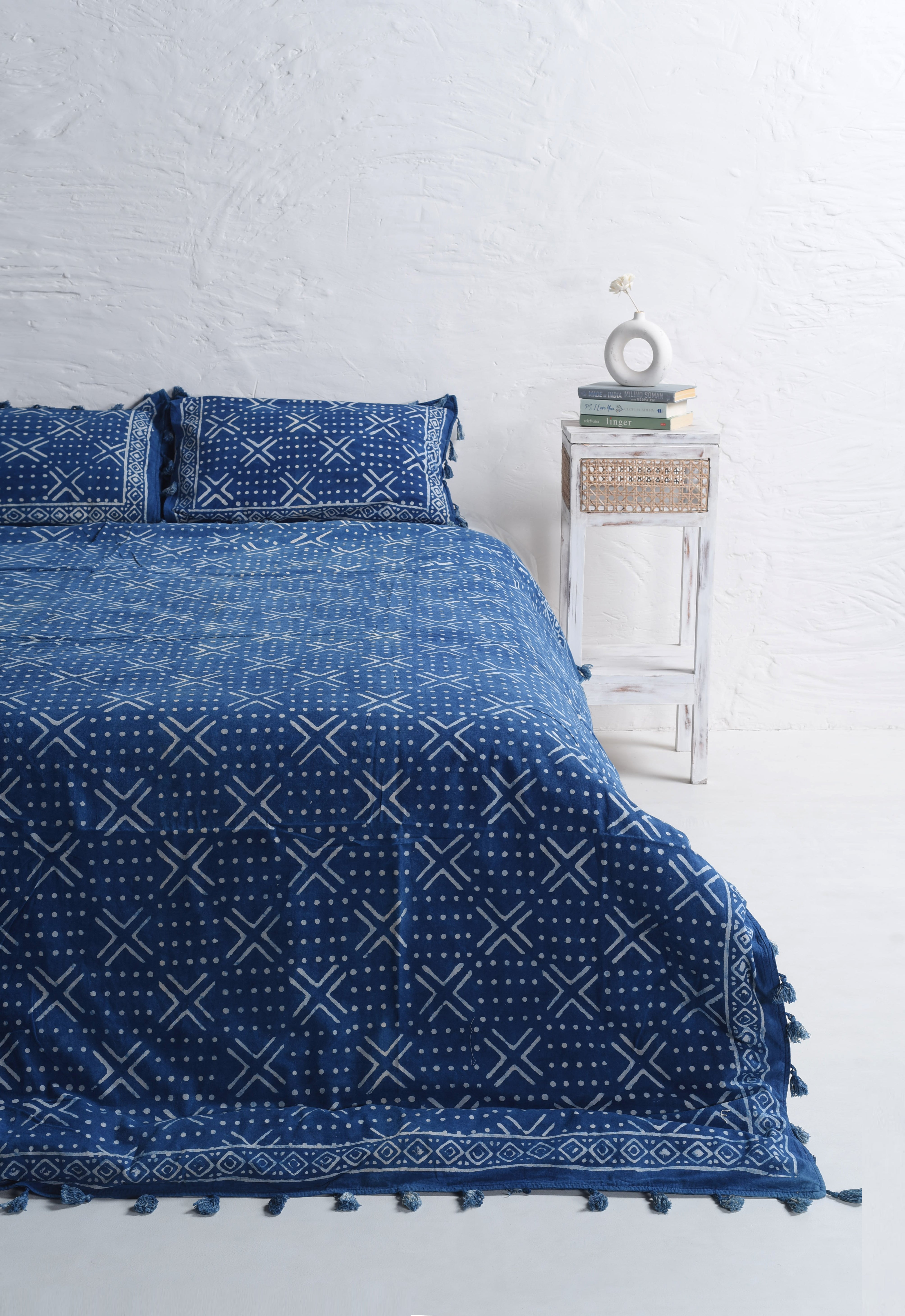 Occasion Boho Block Printed Duvet Cover and Pillow Set