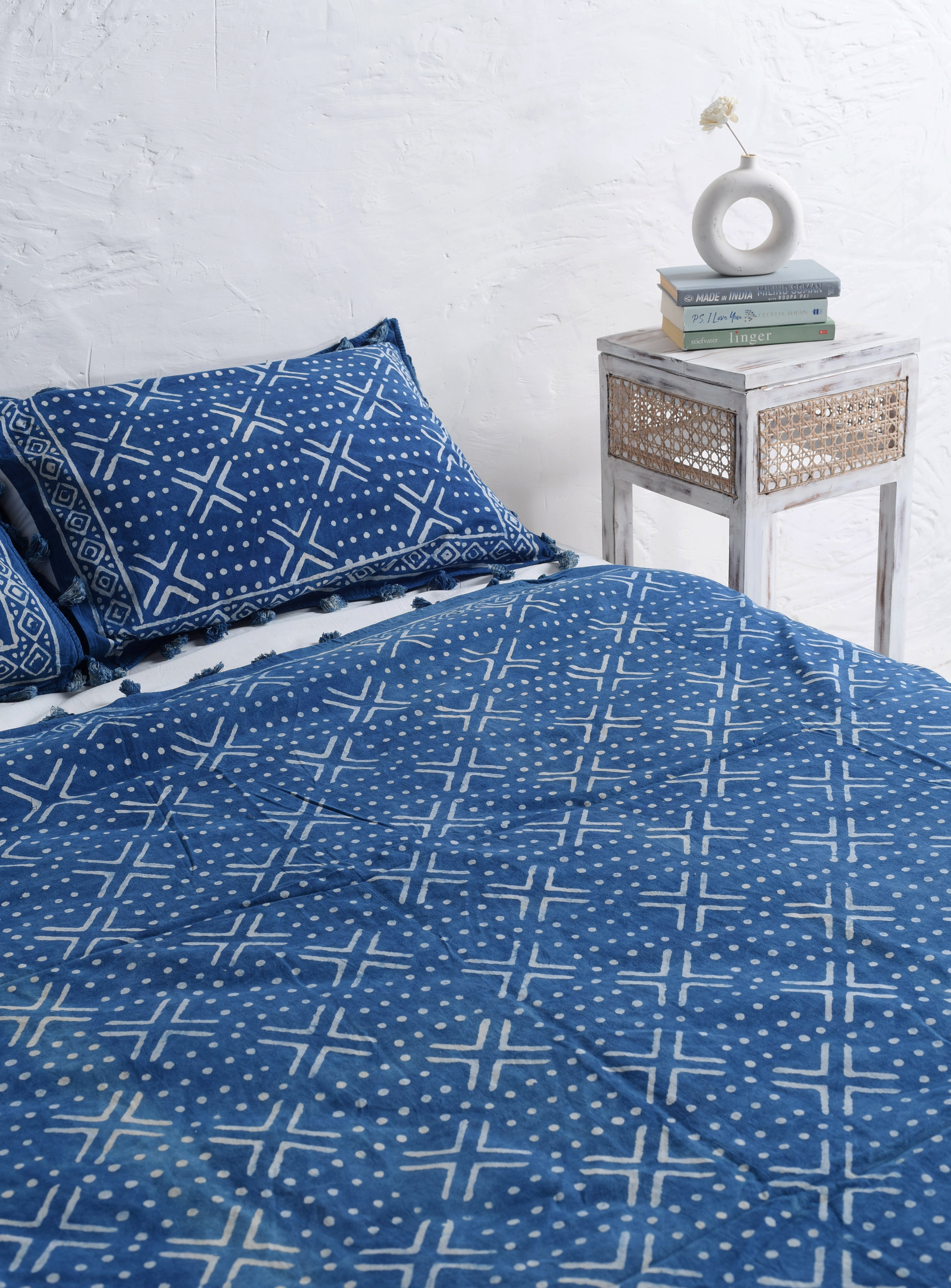 Occasion Boho Block Printed Duvet Cover and Pillow Set