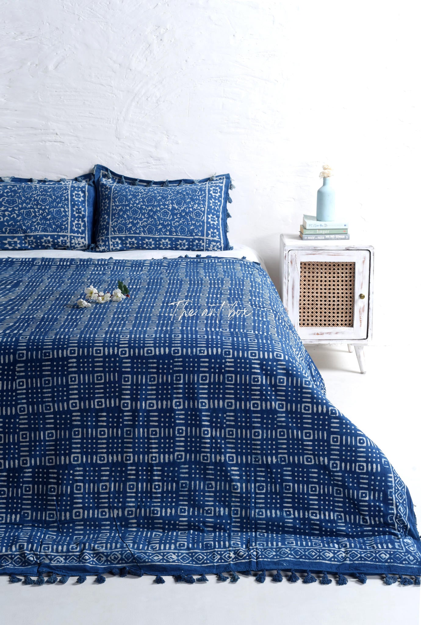 Premium Quality Block Printed Duvet Cover and Pillow Set