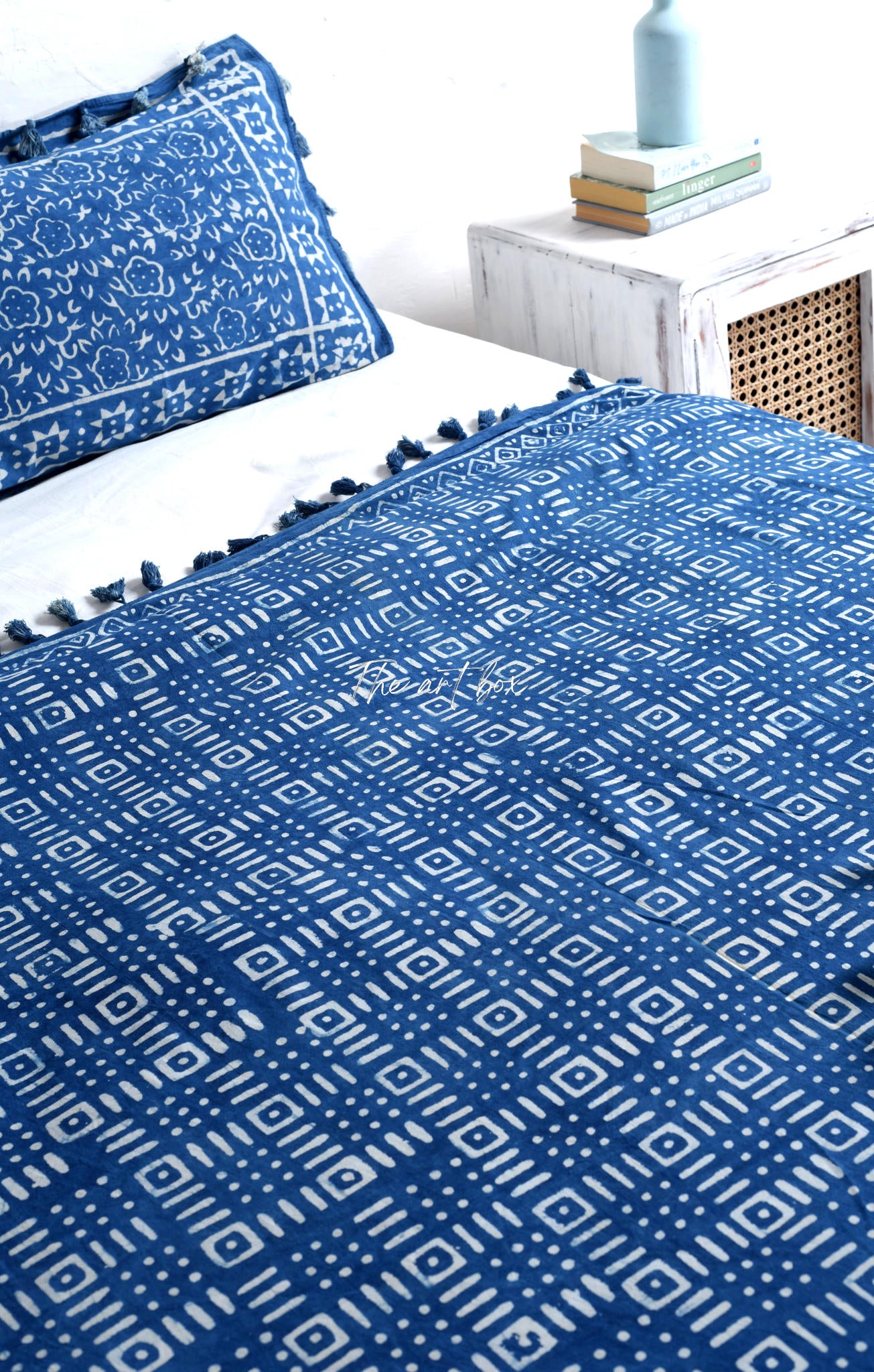 Premium Quality Block Printed Duvet Cover and Pillow Set