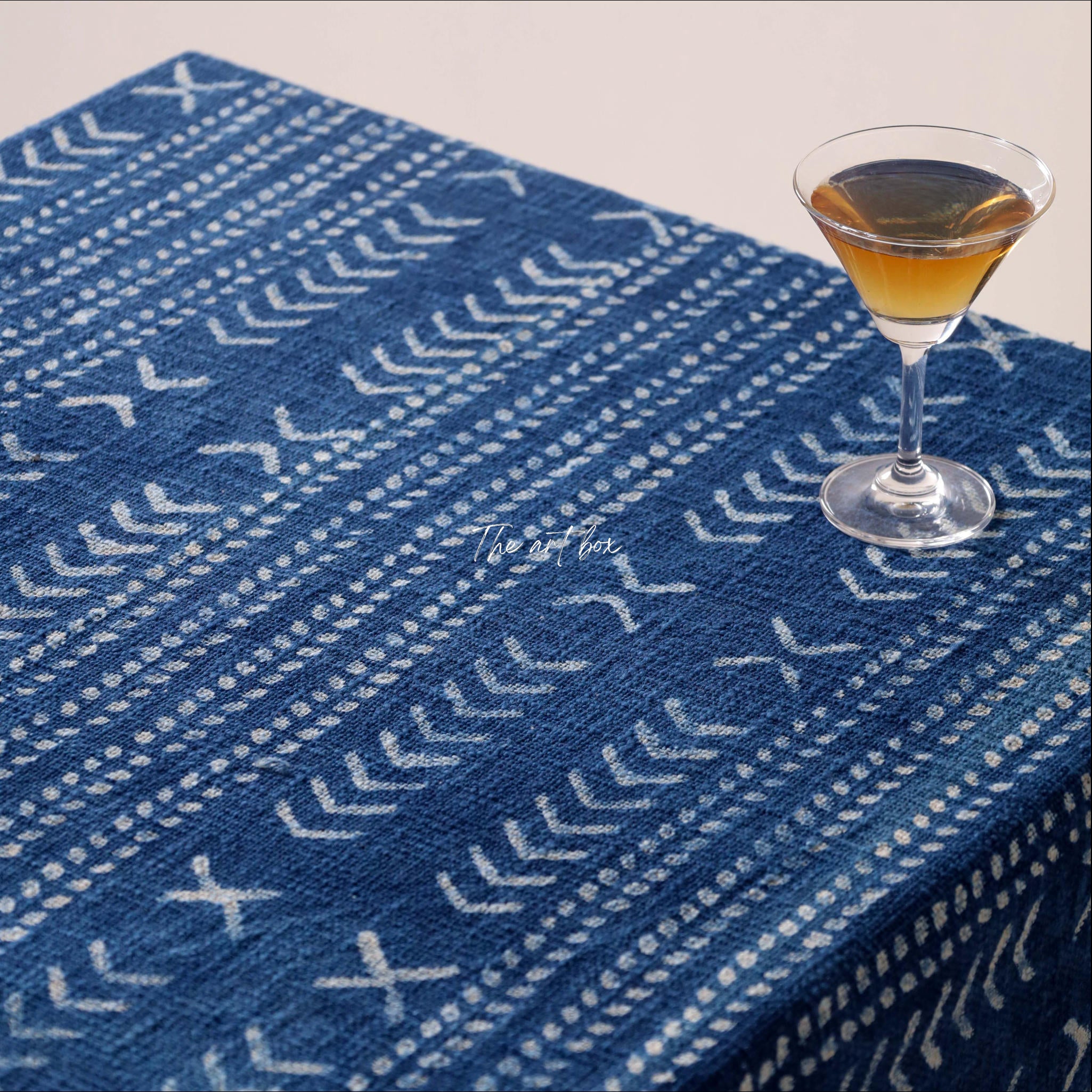 Beautiful Indigo Blue Cotton Table Covers