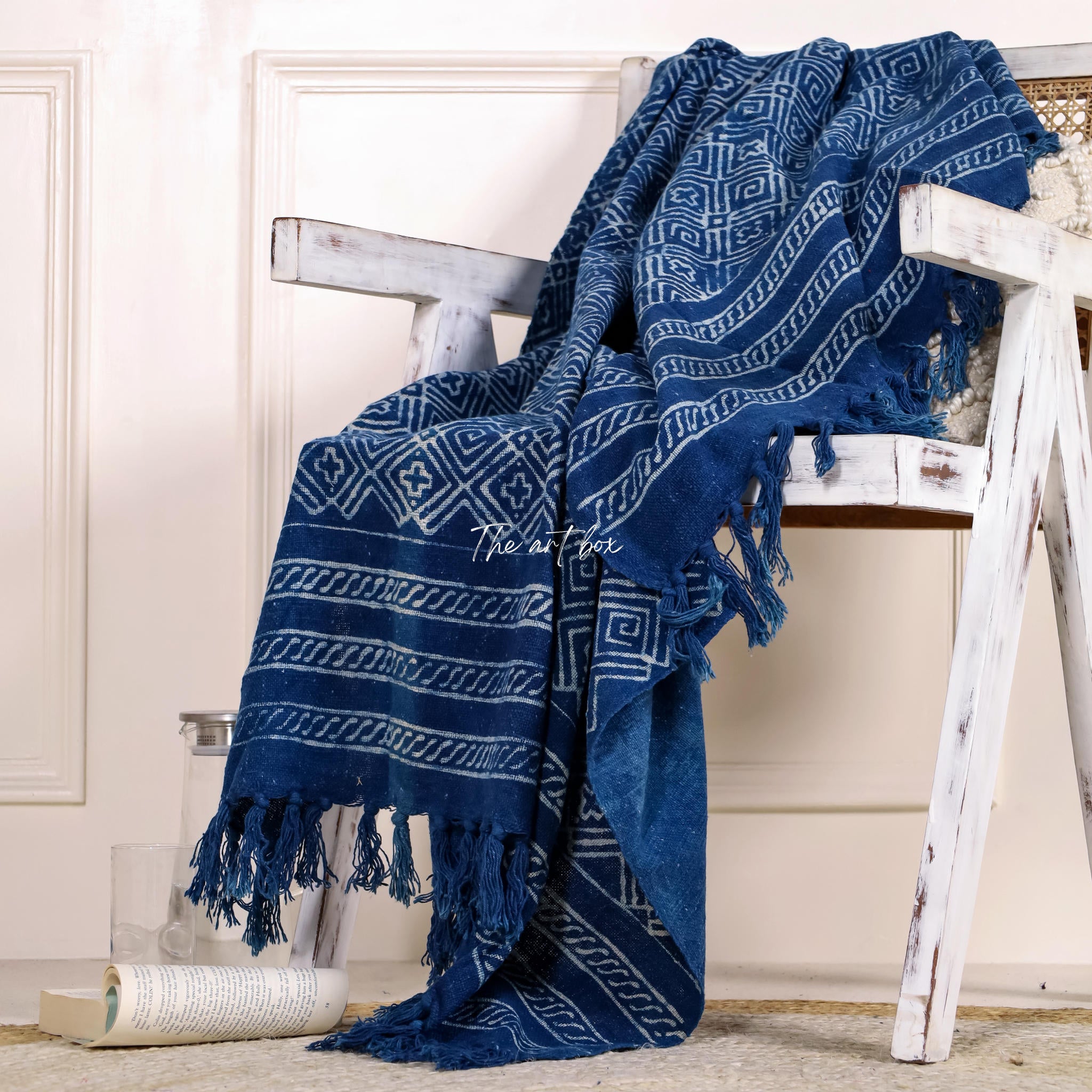 Genuine Indigo Print Throw