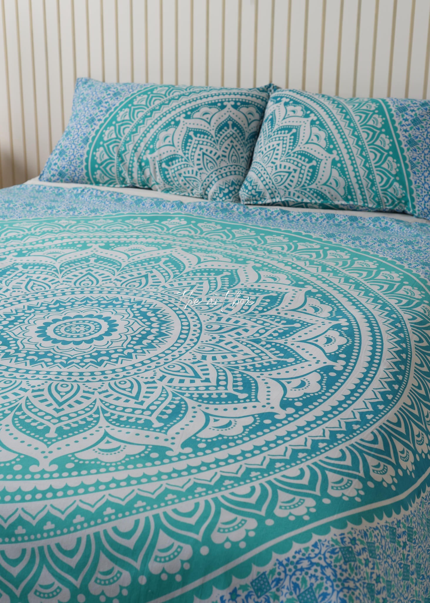 Green Mandala Duvet Covers with Pillow Covers