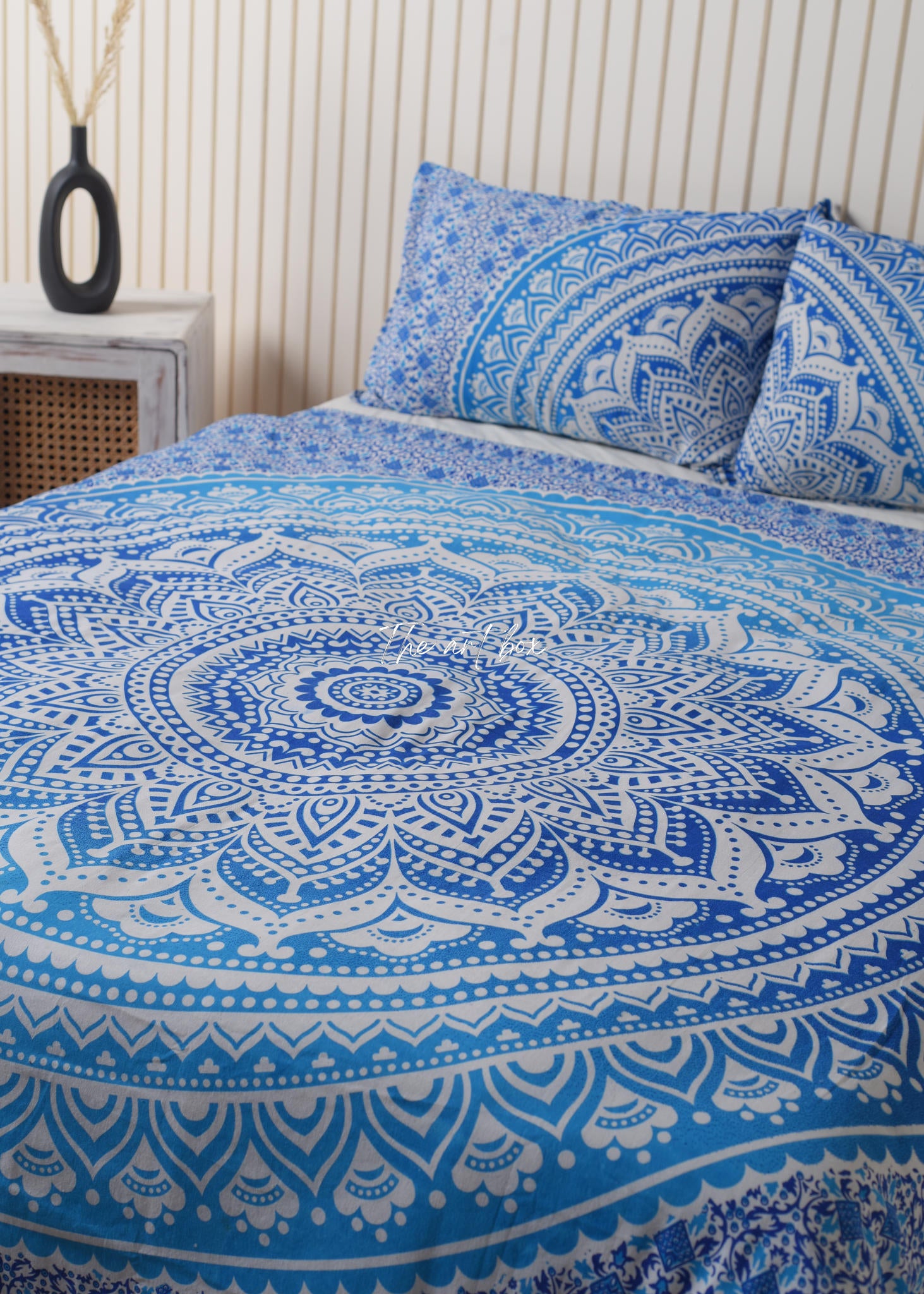 Blue Mandala Duvet Covers with Pillow Covers