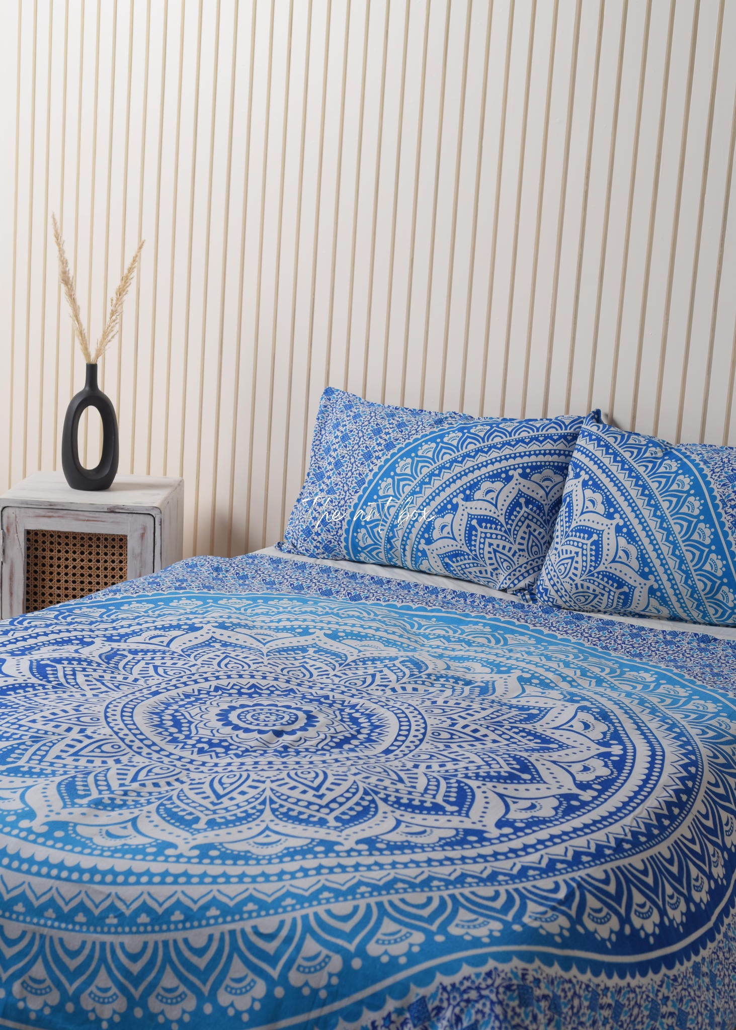 Blue Mandala Duvet Covers with Pillow Covers