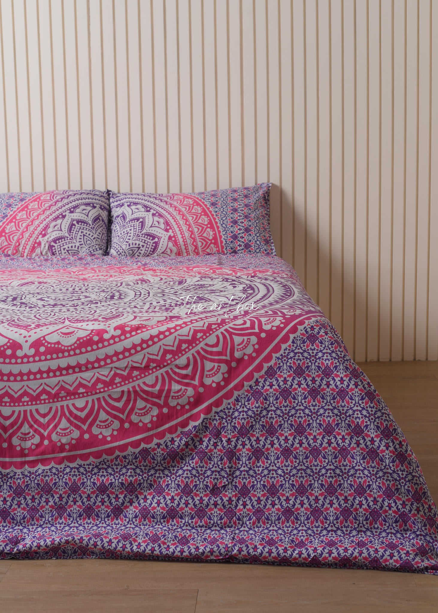 Pink Mandala Duvet Covers with Pillow Covers