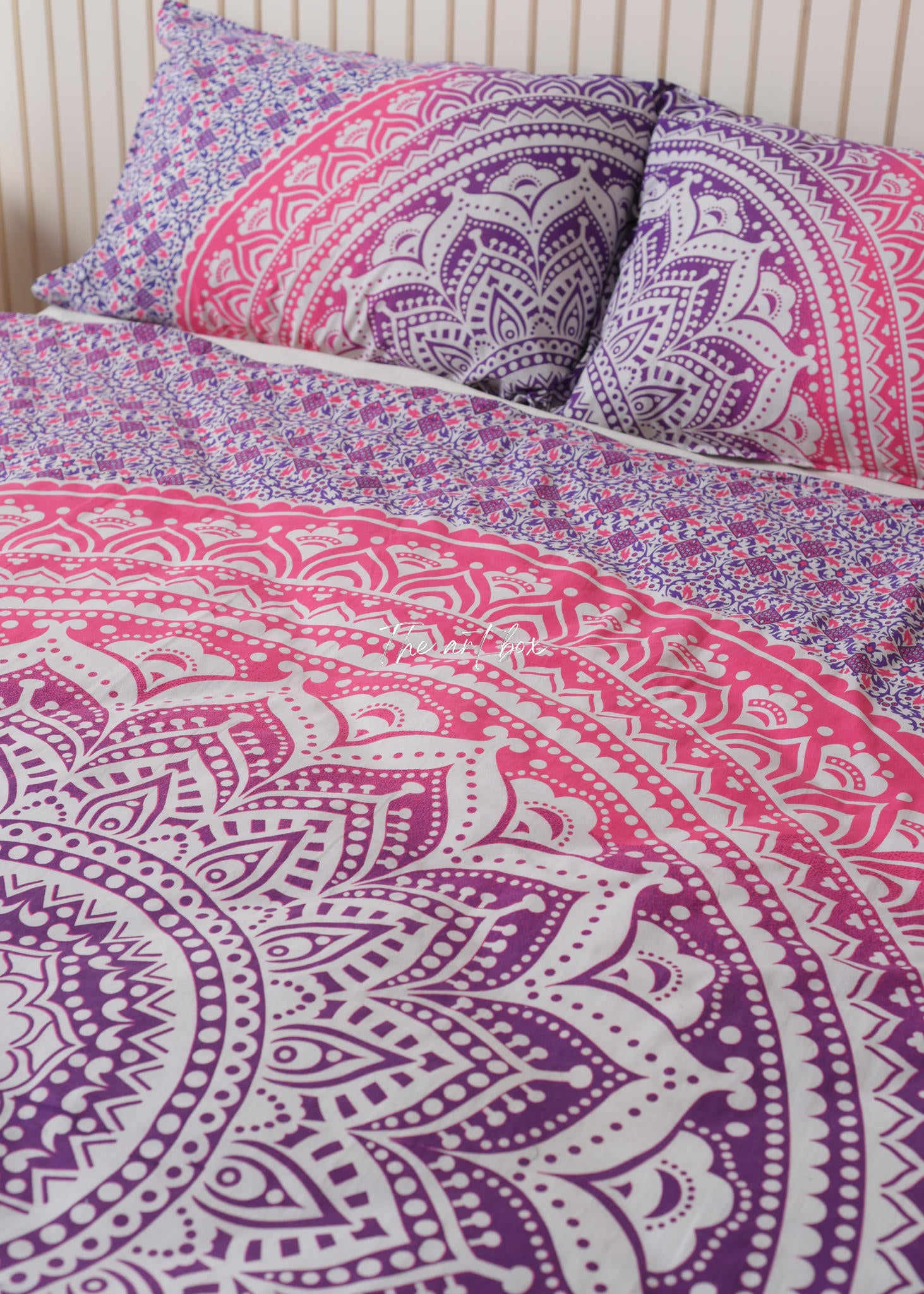 Pink Mandala Duvet Covers with Pillow Covers