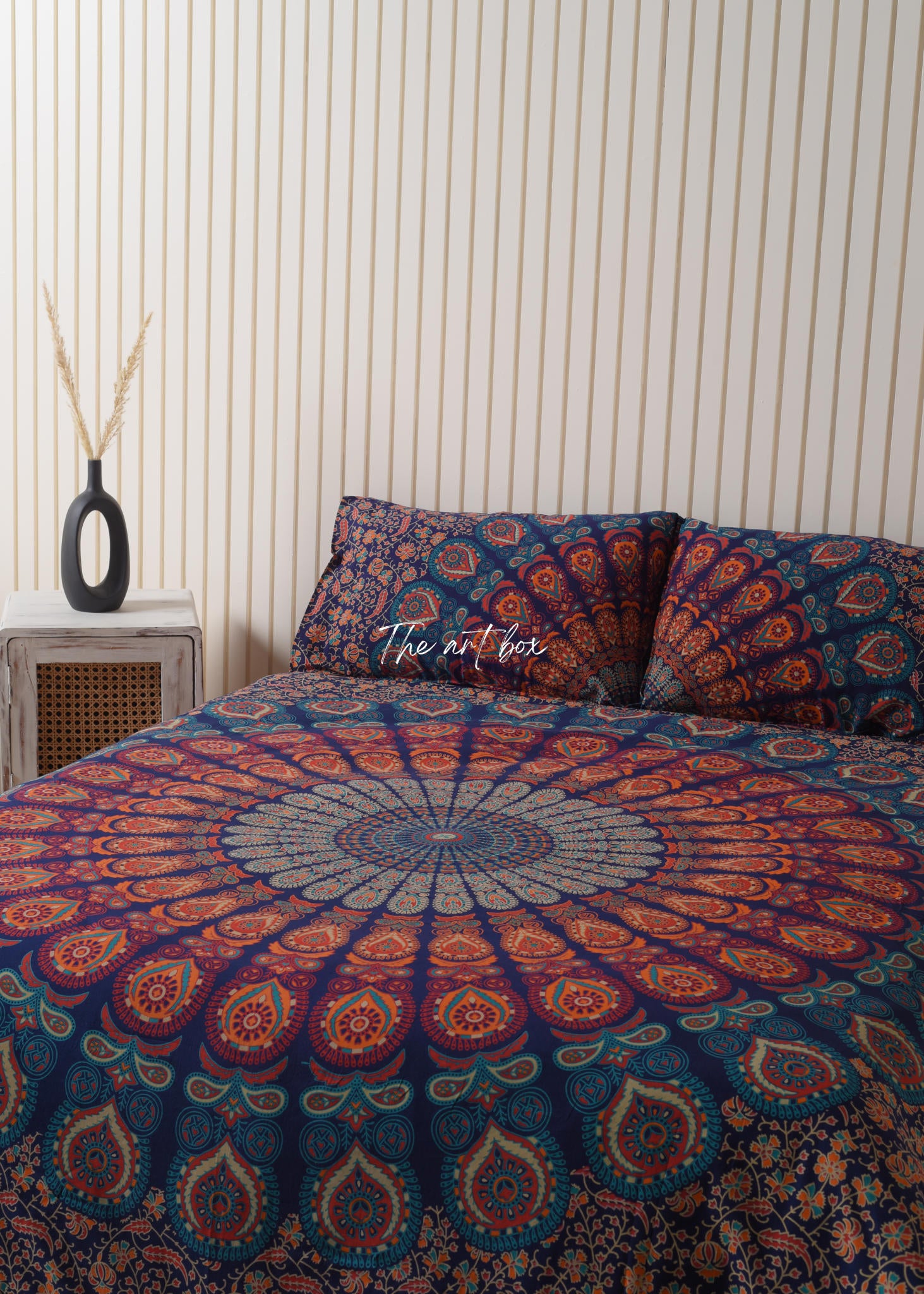 Multicolor Mandala Duvet Covers with Pillow Covers