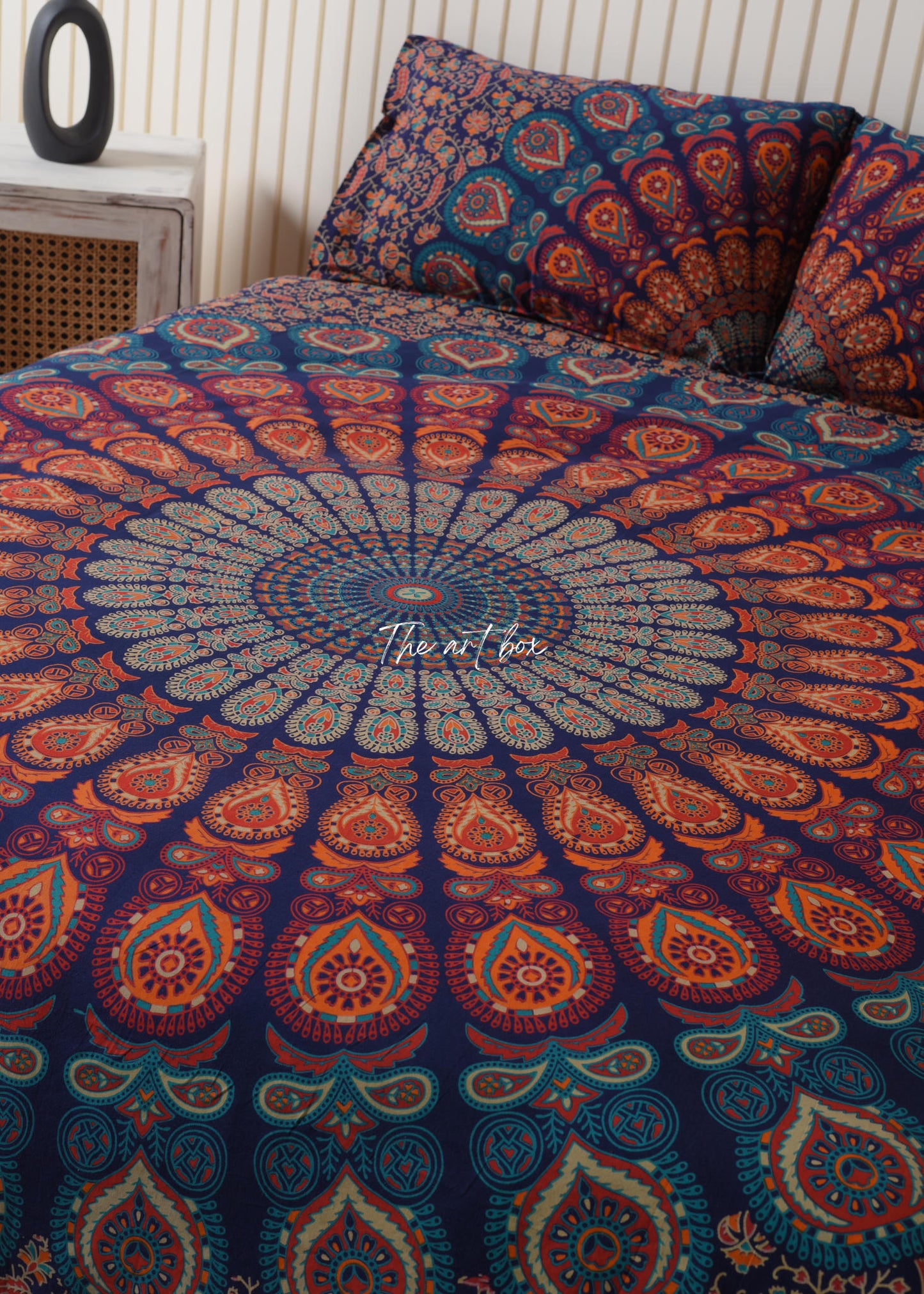 Multicolor Mandala Duvet Covers with Pillow Covers