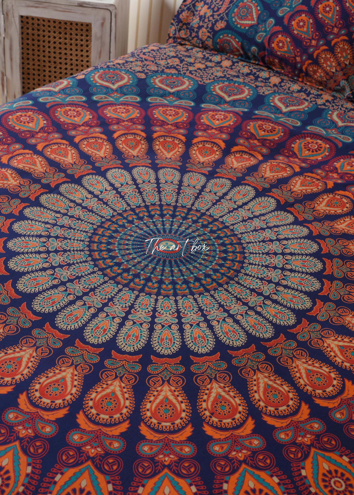 Multicolor Mandala Duvet Covers with Pillow Covers