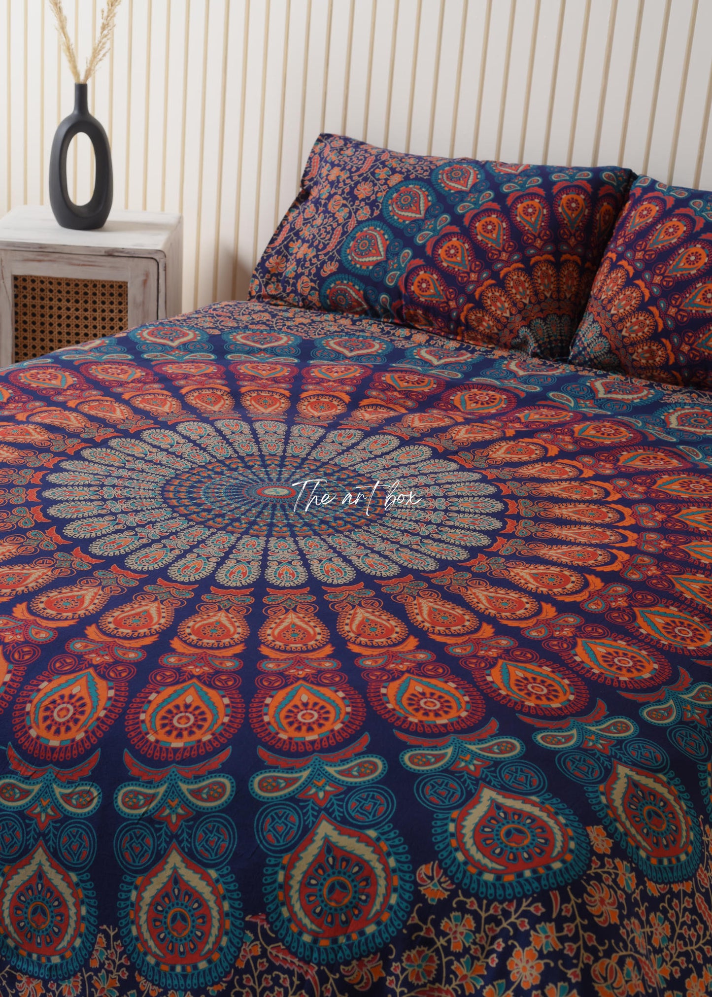 Multicolor Mandala Duvet Covers with Pillow Covers