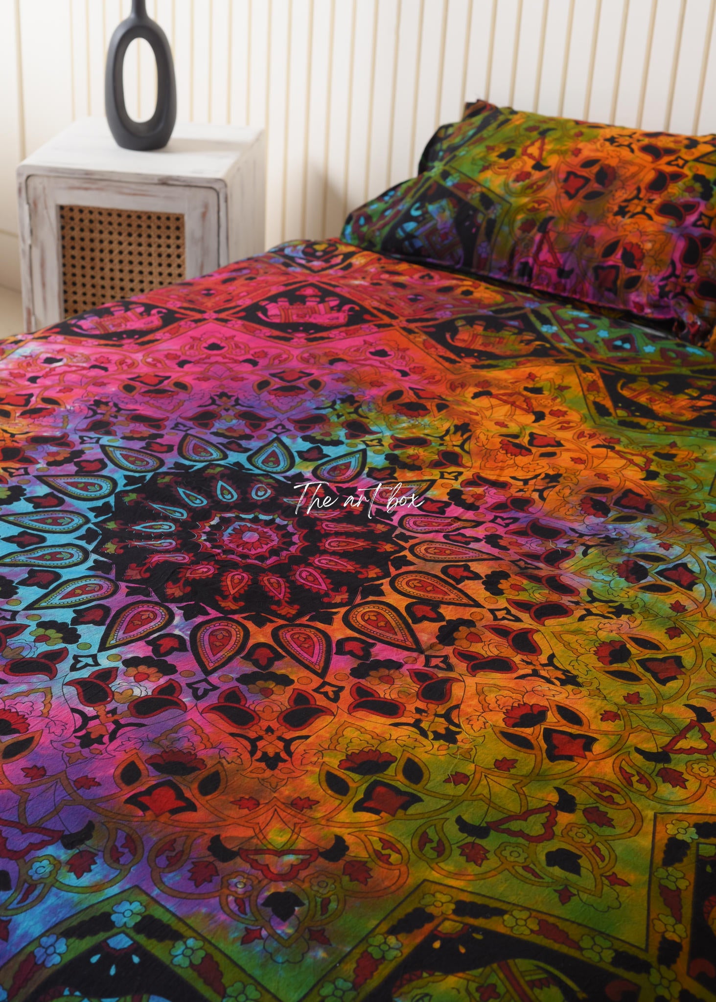 Multicolor Elephant Mandala Duvet Covers with Pillow Covers