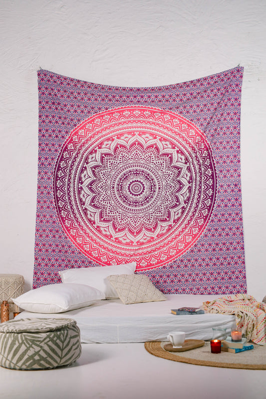 Purple and Pink Ombre Tapestry