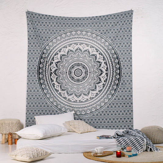 Black and White Ombre Tapestry