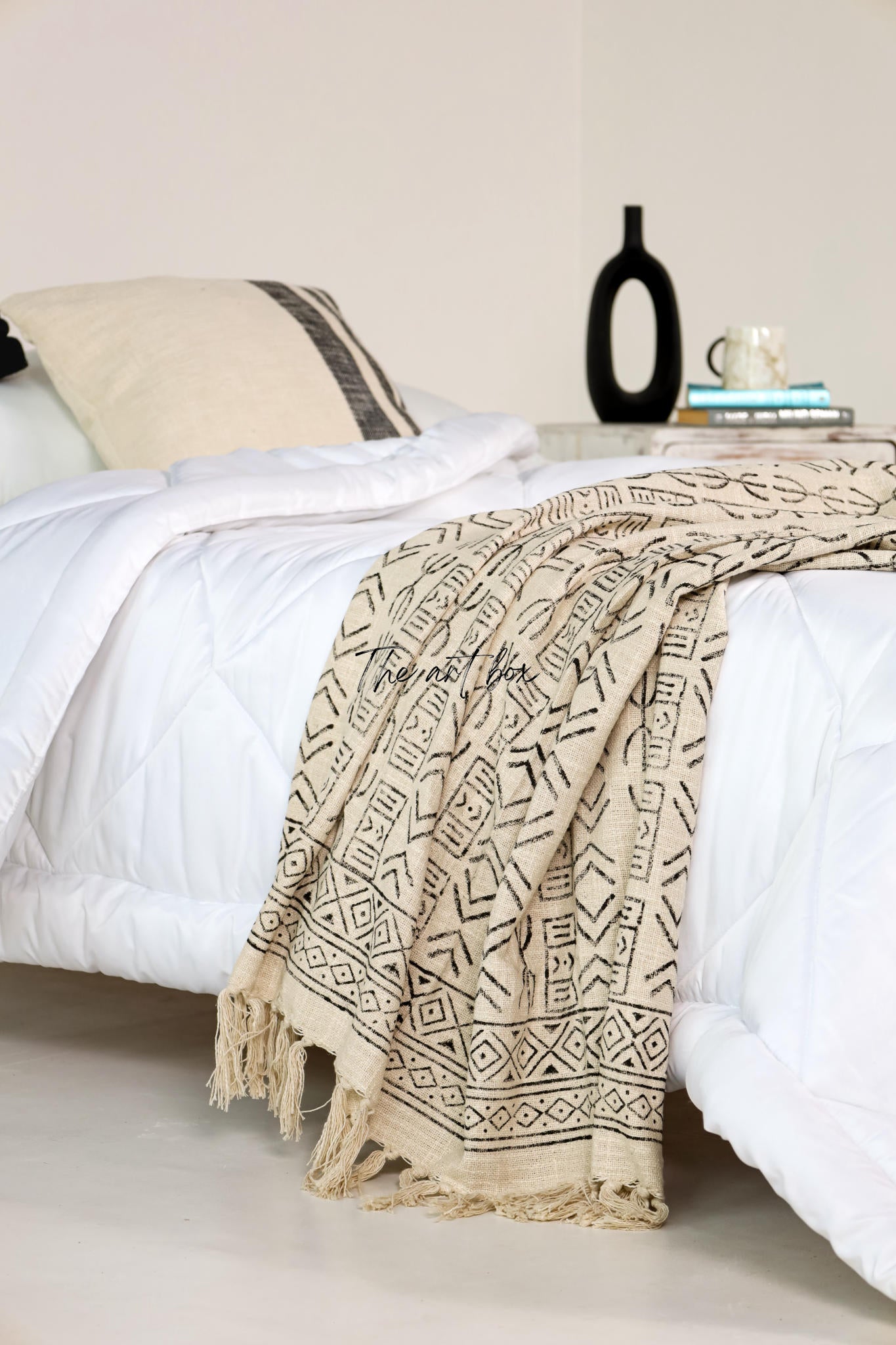 Mud Cloth Luxury Pigment Print Throw