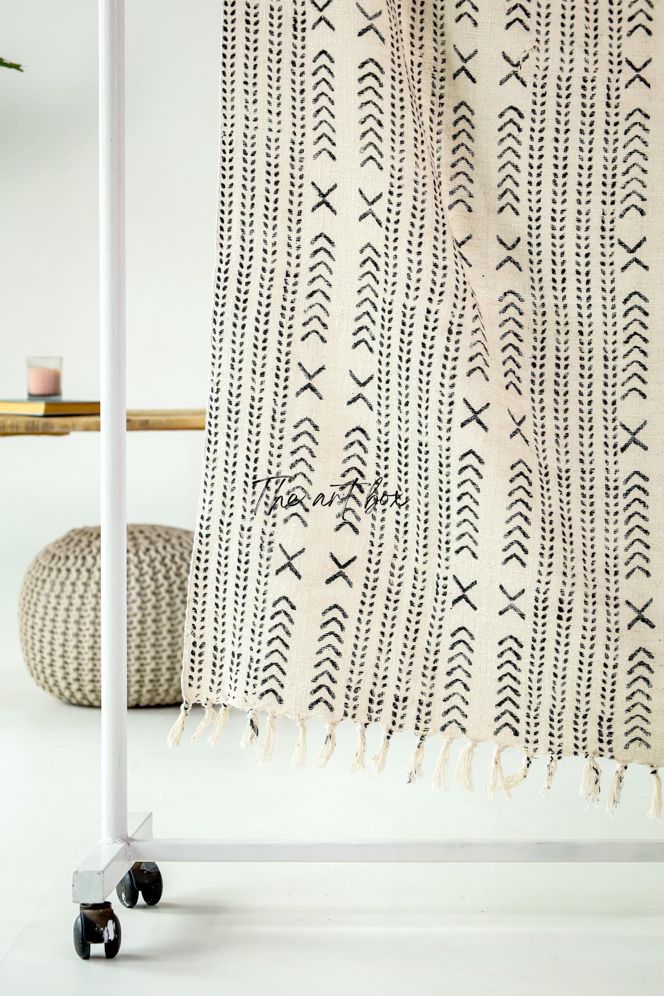 Ethnic Beach Pigment Print Throw