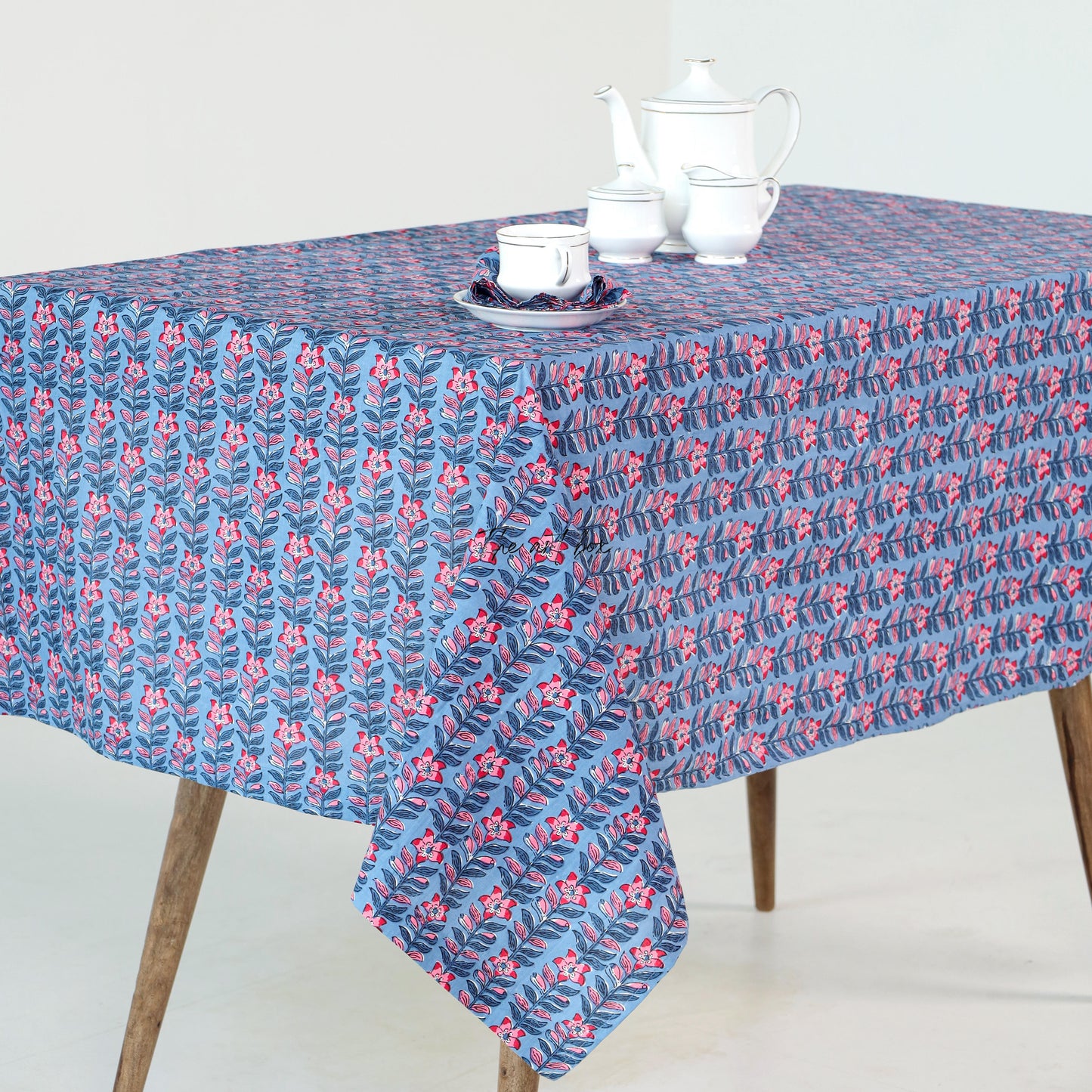 Transform Your Table with a Stylish Floral Printed Cotton Table Cover
