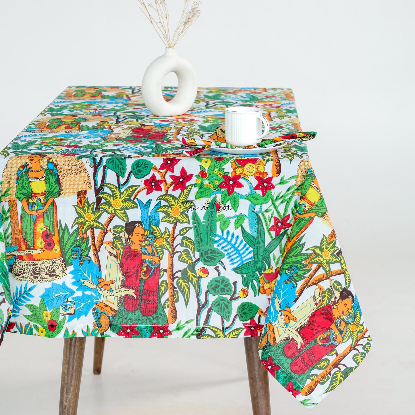 New Cotton Floral Printed Table Covers for Luxurious Dining and Living