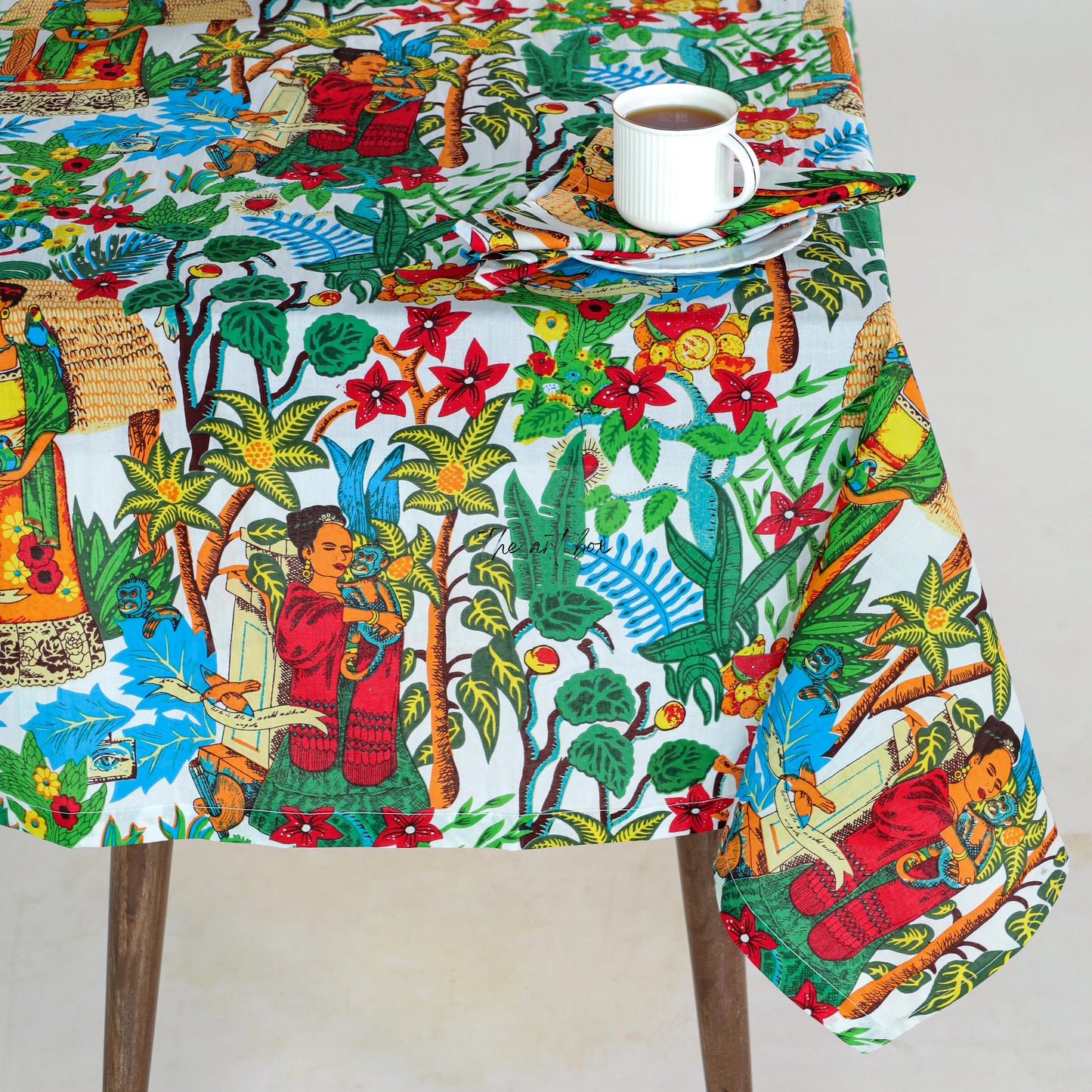 New Cotton Floral Printed Table Covers for Luxurious Dining and Living