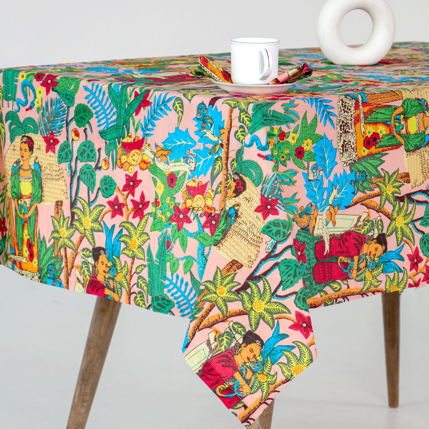 Peach Victorian Tablecloth