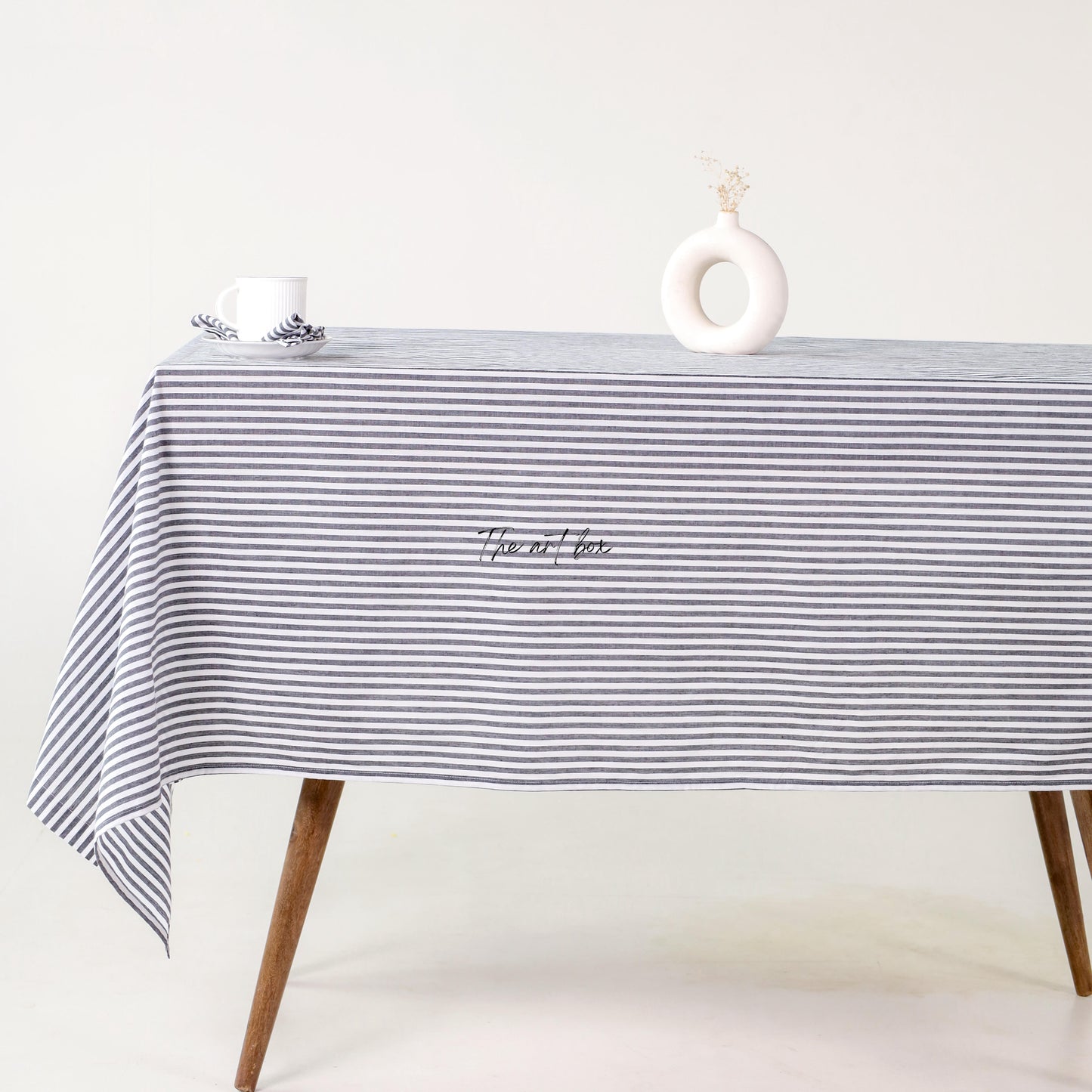 Striped Gauze Linen Tablecloth