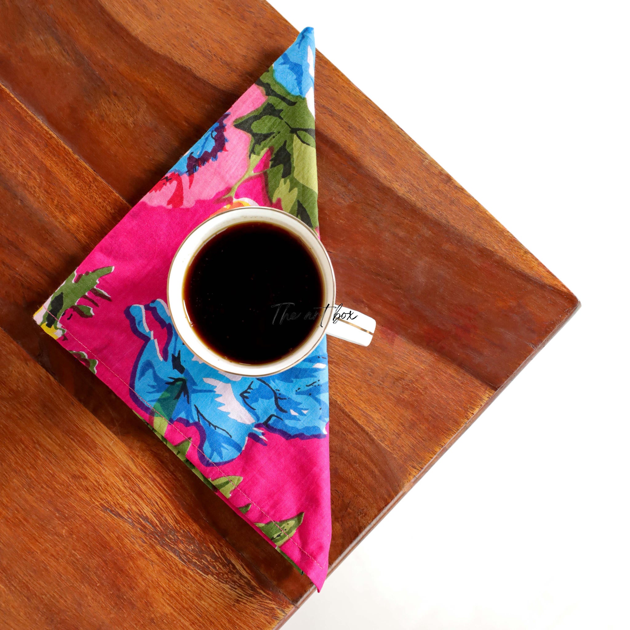 Pink Floral Table Napkins