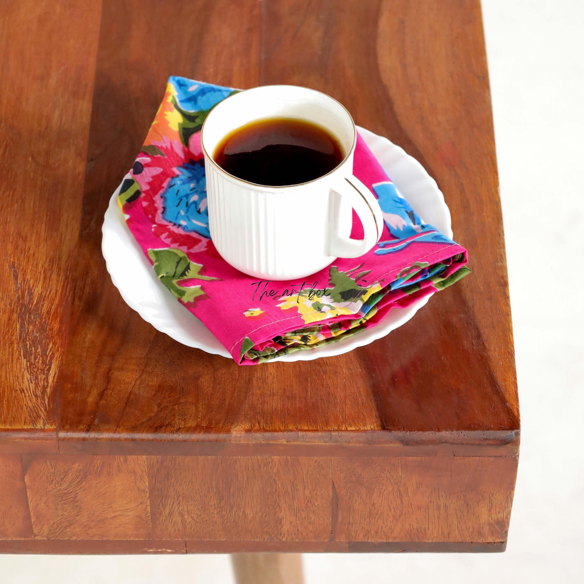 Pink Floral Table Napkins