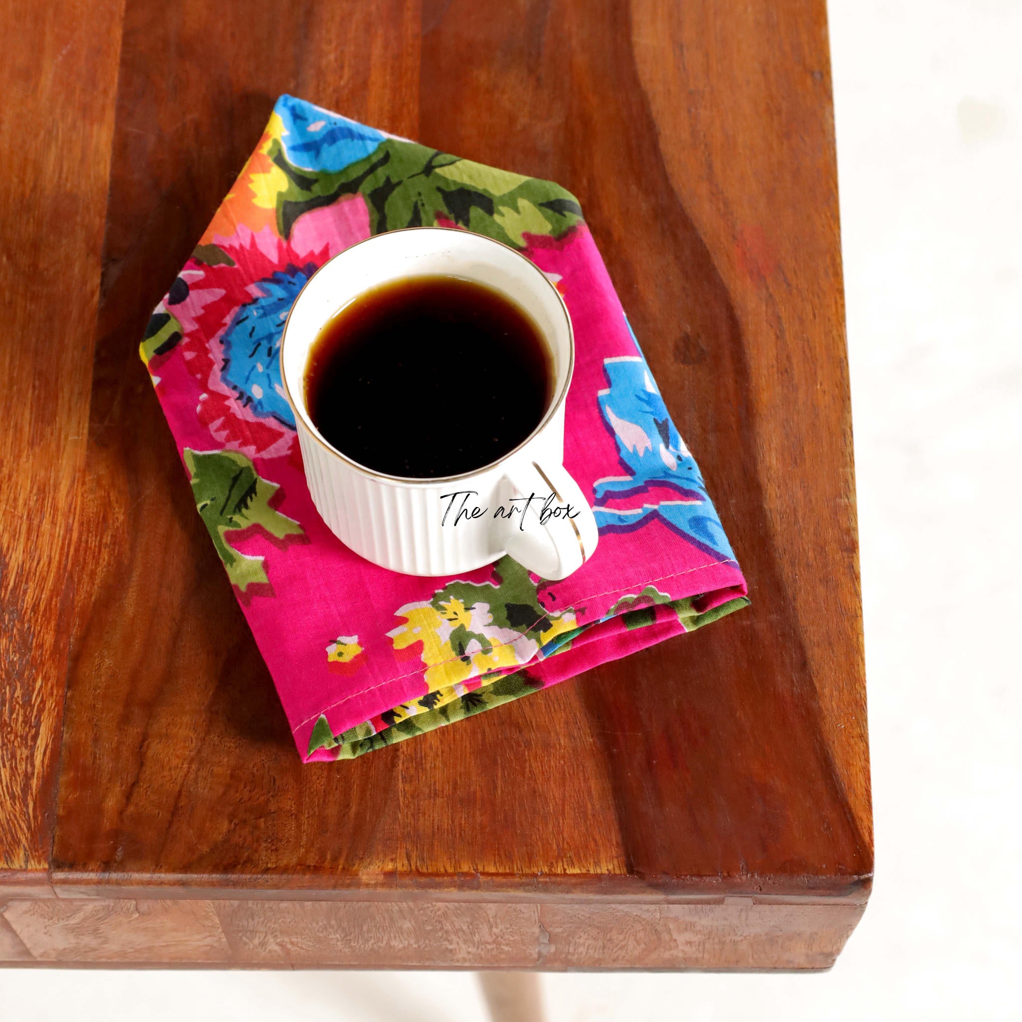 Pink Floral Table Napkins